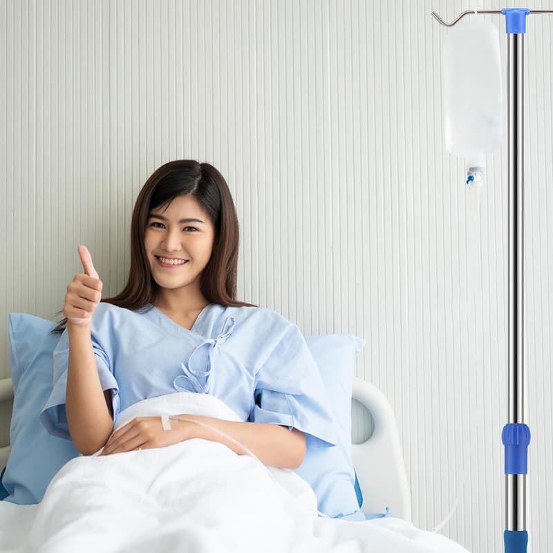 Adjustable IV Drip Stand with Multi-Hook Wheeled Base - image 10