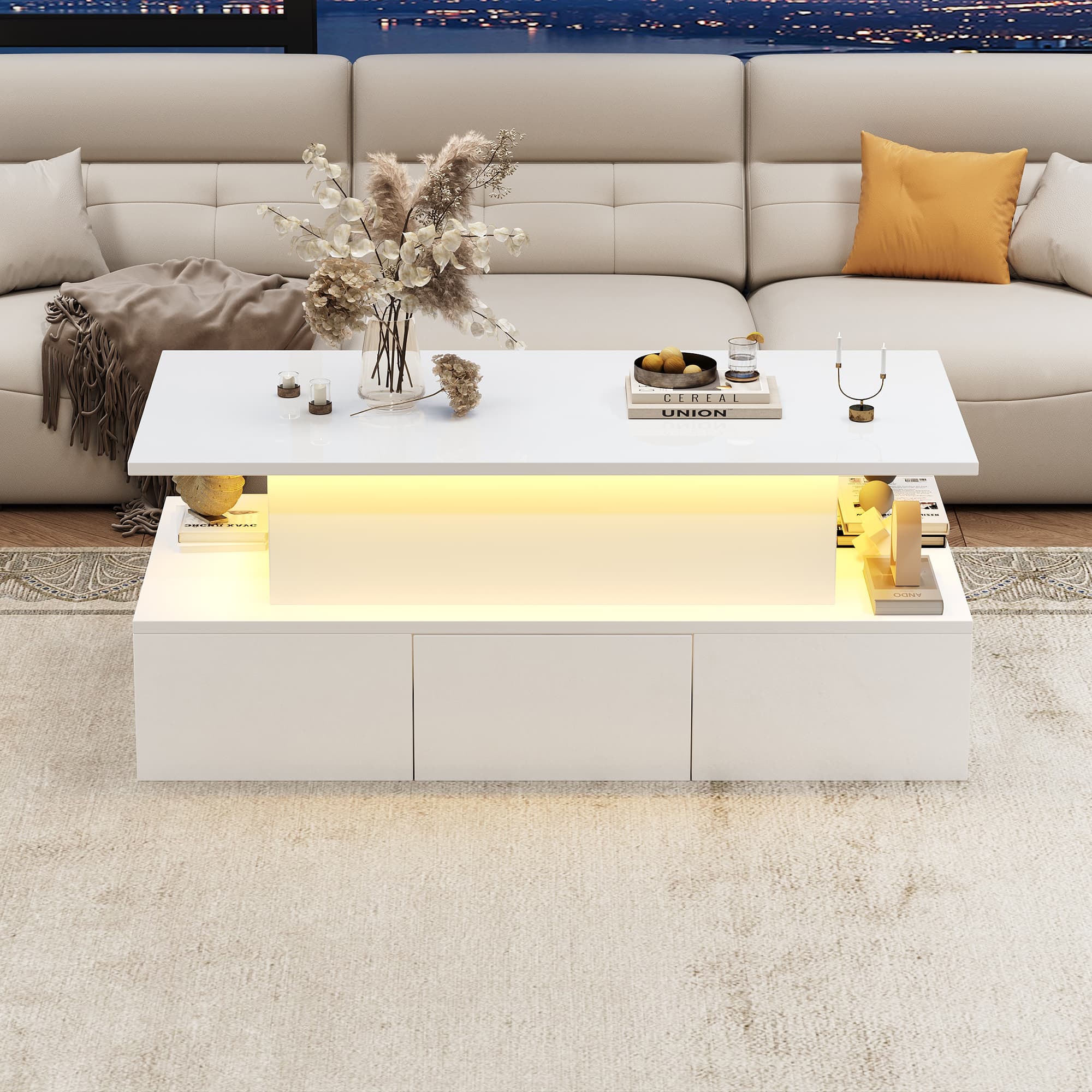 High Gloss Lift-Top Coffee Table - image 4