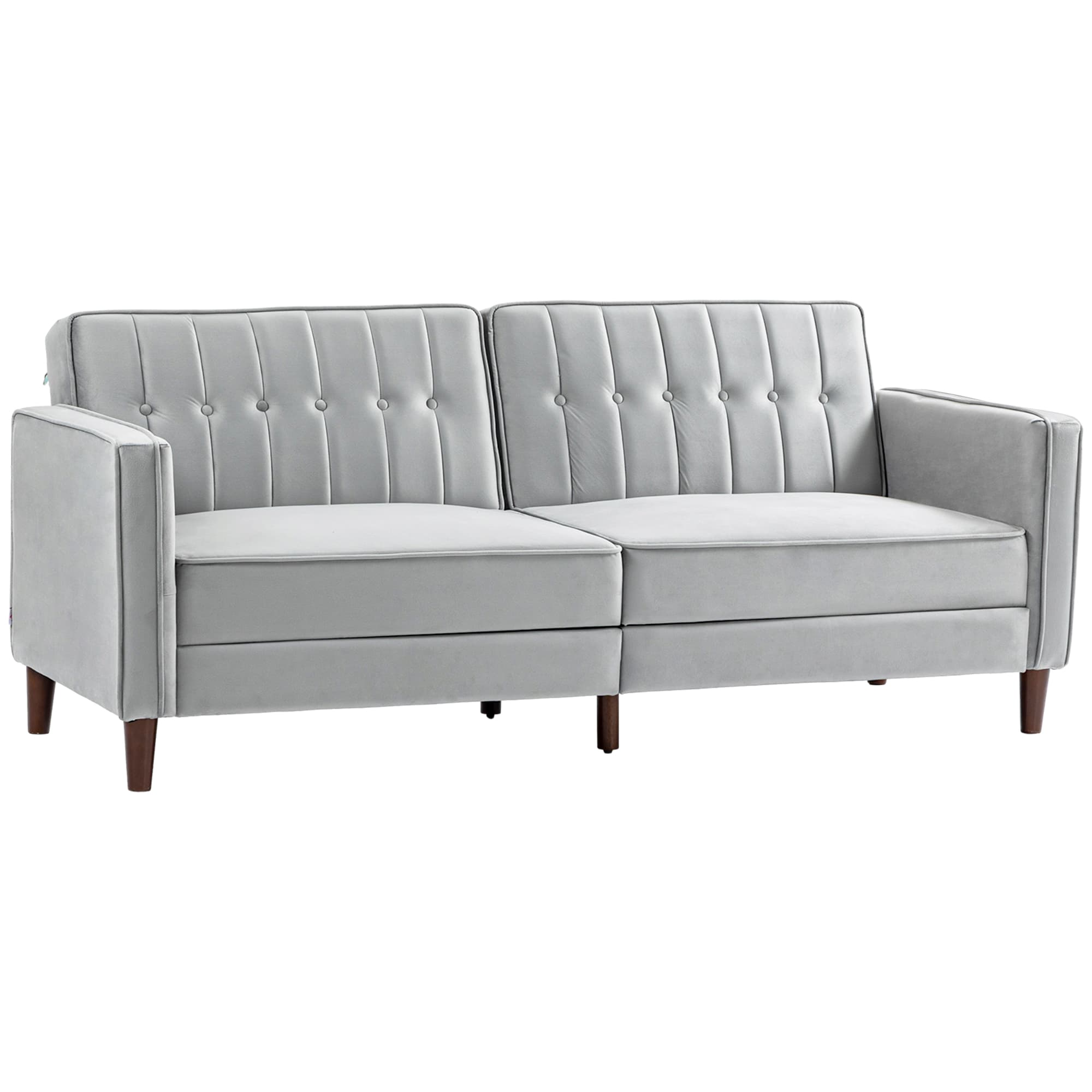 Light Grey Velvet Sofa Bed