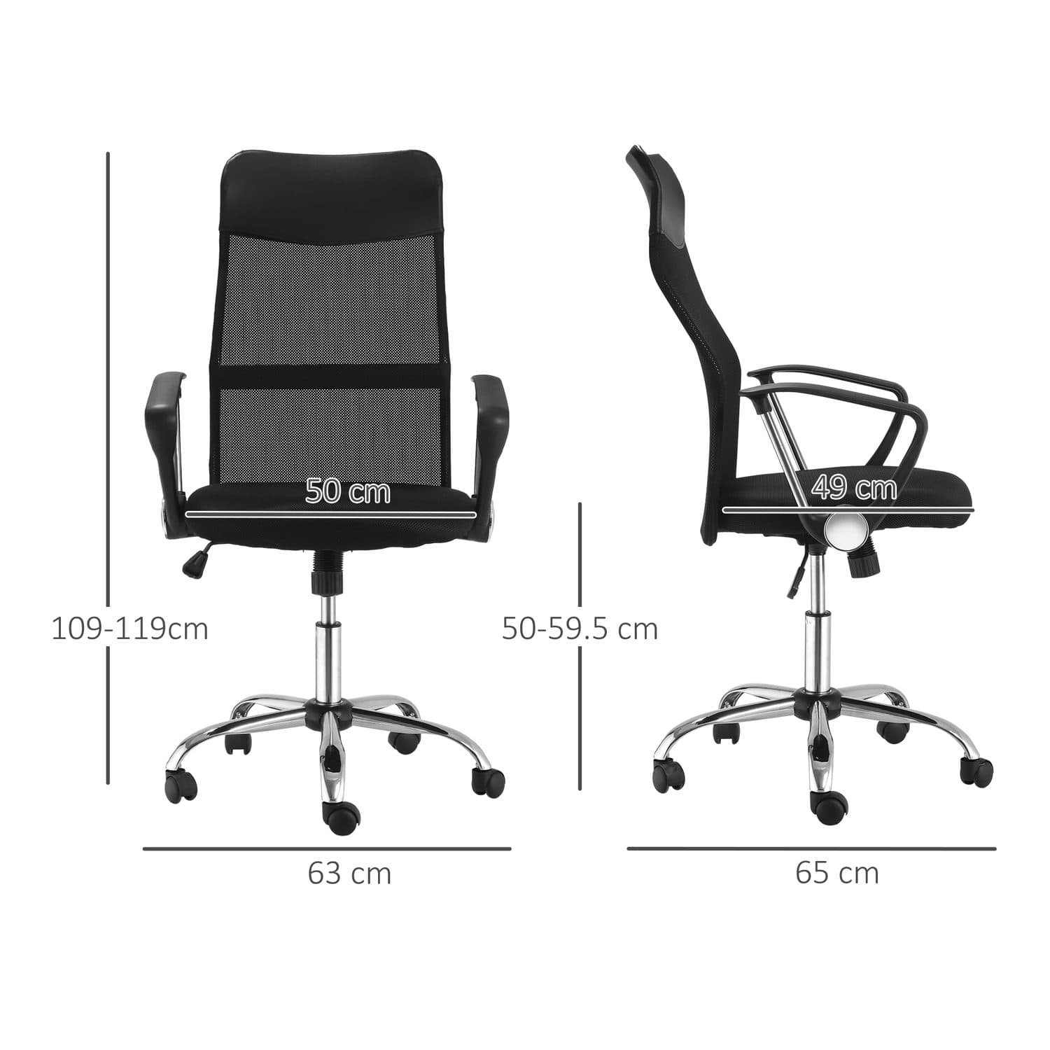 Engineered for Comfort: Ergonomic Black Mesh Office Chair - image 5