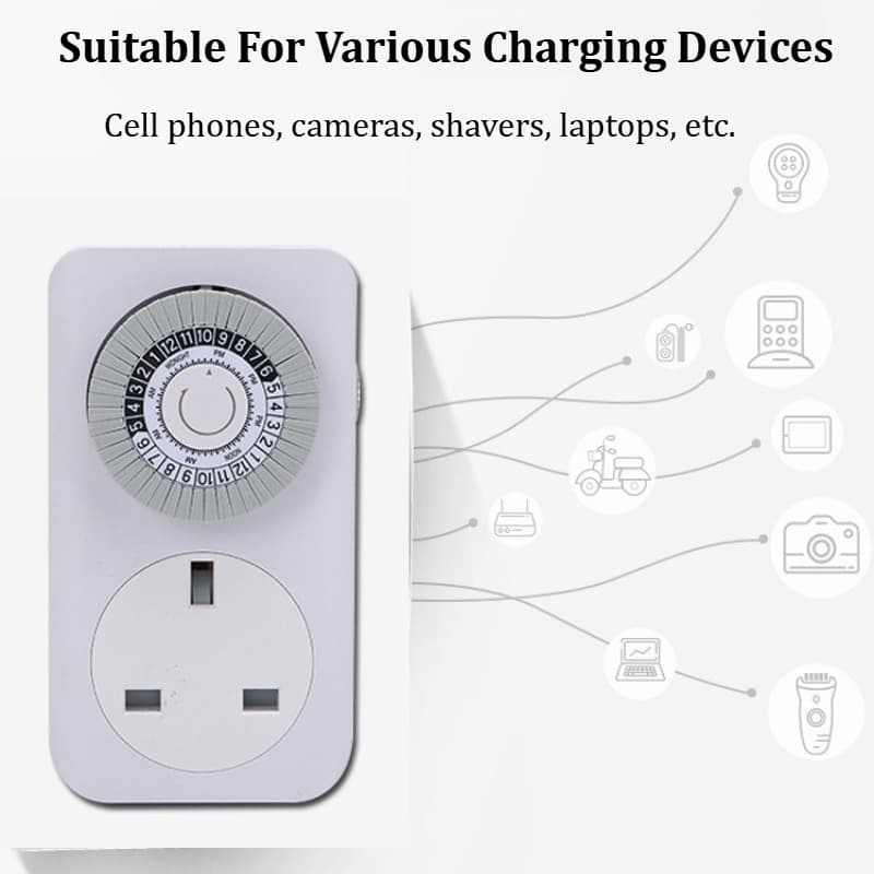 Set of Four UK Plug In Mechanical Timer Sockets - image 4
