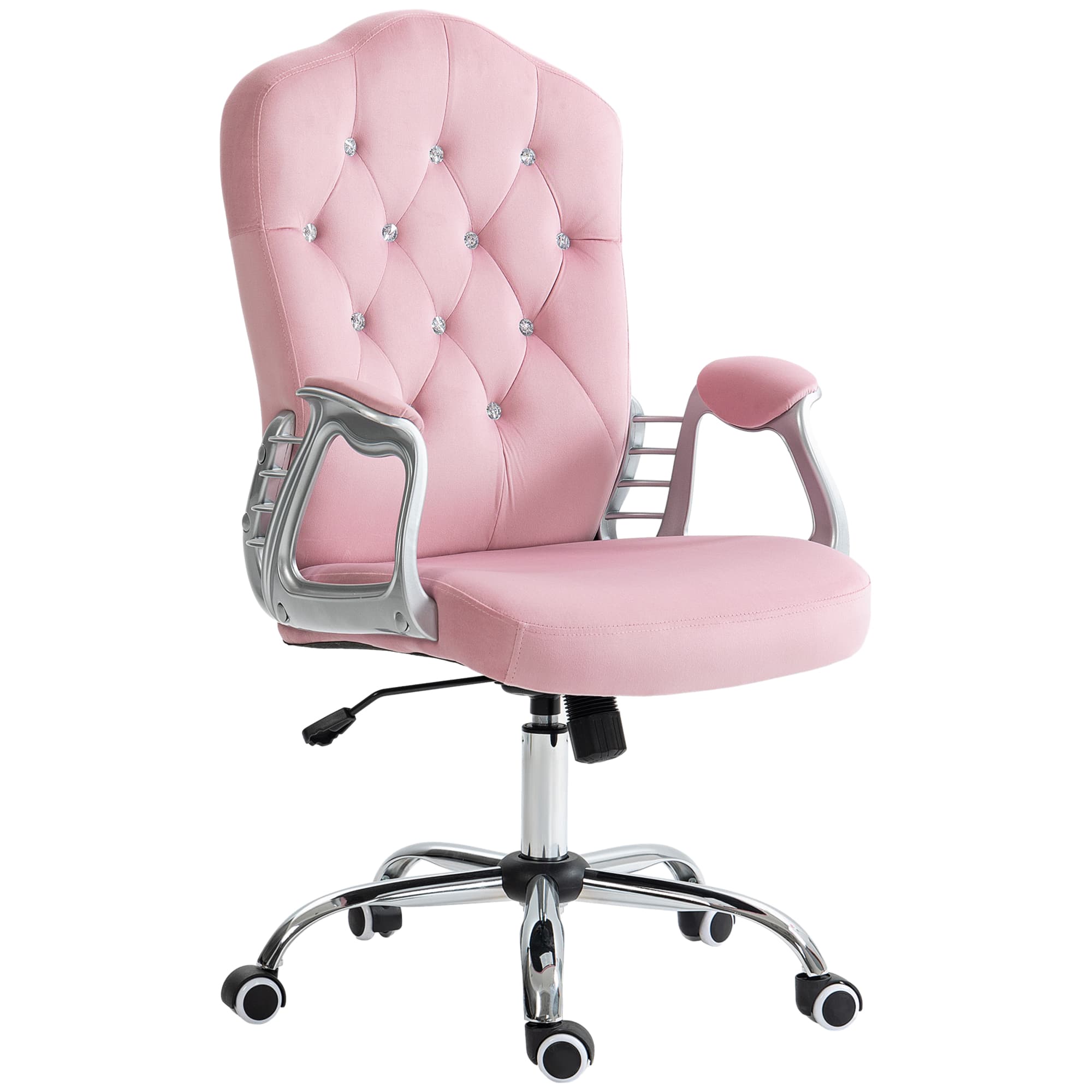 Pink Velvet Desk Chair