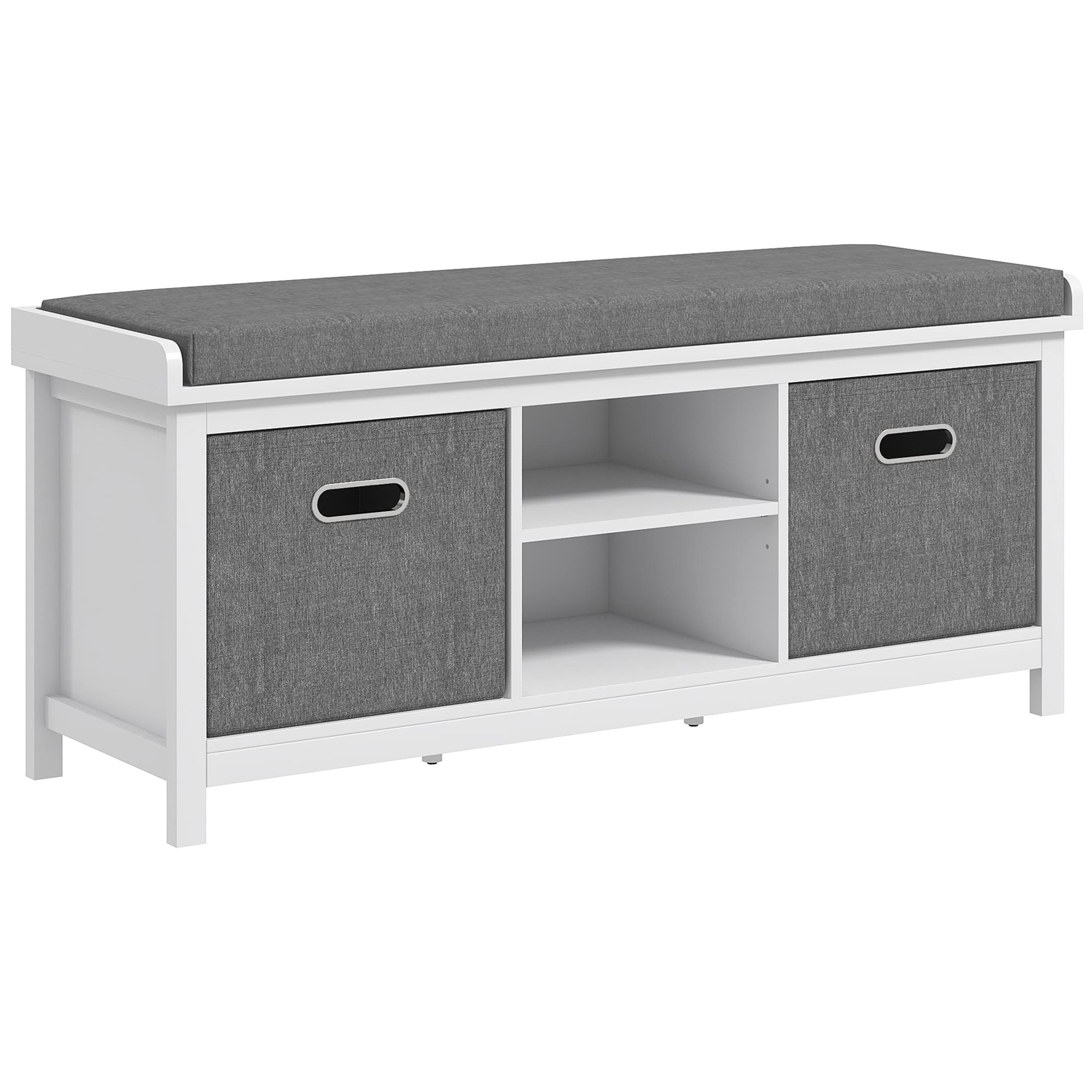 Cushioned Shoe Storage Bench