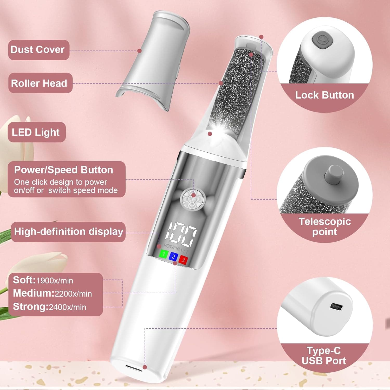 Electric Foot Grinder for Smoother, Softer Feet - image 2
