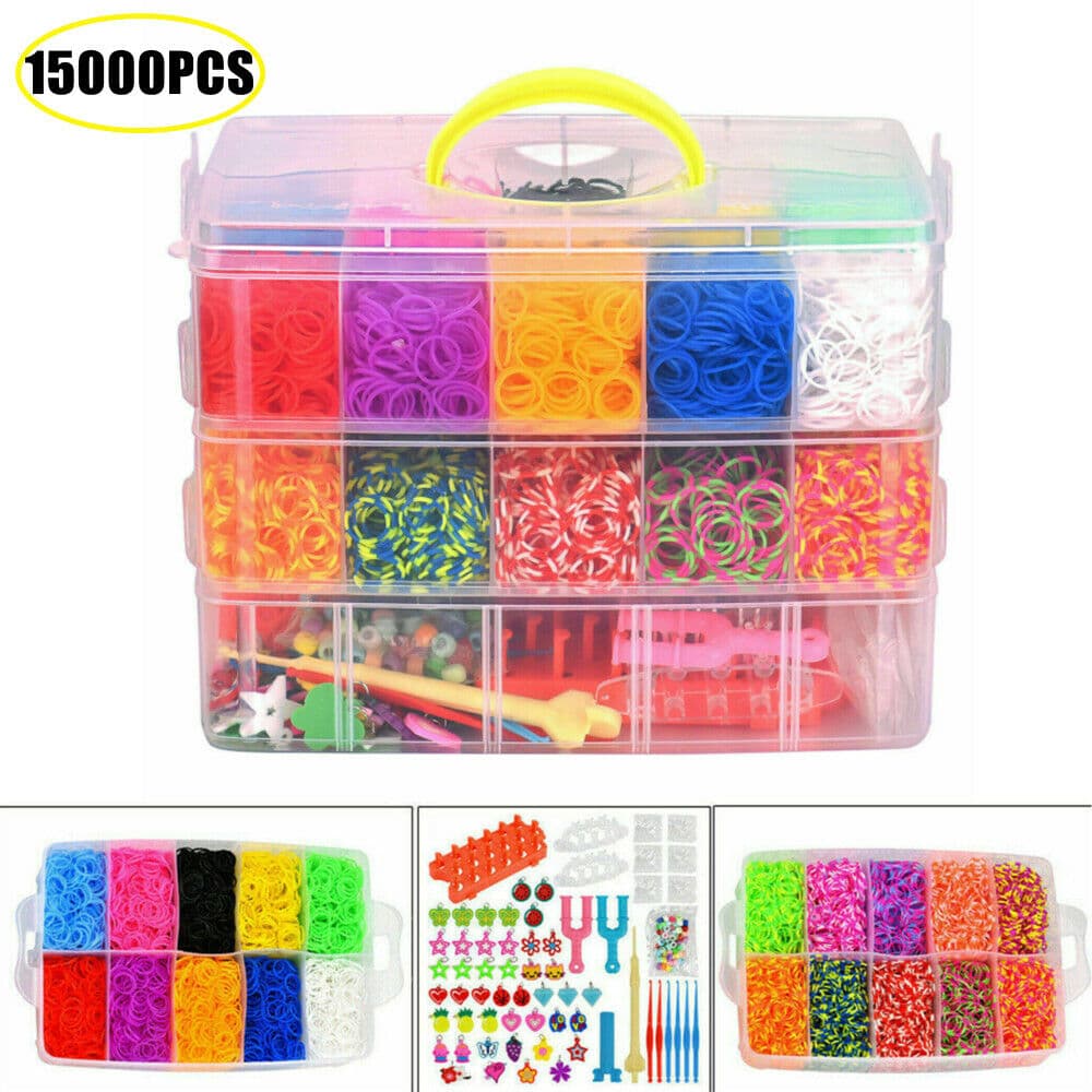 Everything Needed to Start Weaving Bracelets — 15,000 Bands Included - Default