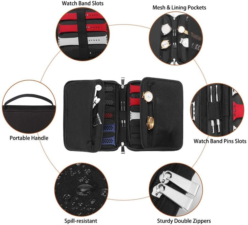 Grey Watch Band Organiser Travel Case - image 5