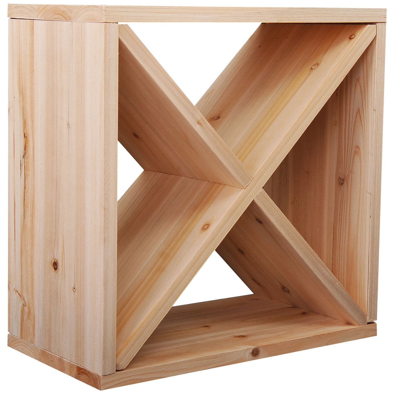 Natural Wooden Wine Rack for 24 Bottles
