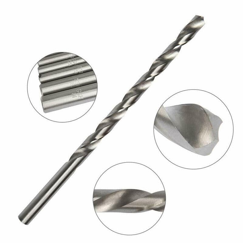 Extra-long drill bits for deeper, cleaner drilling - Silver