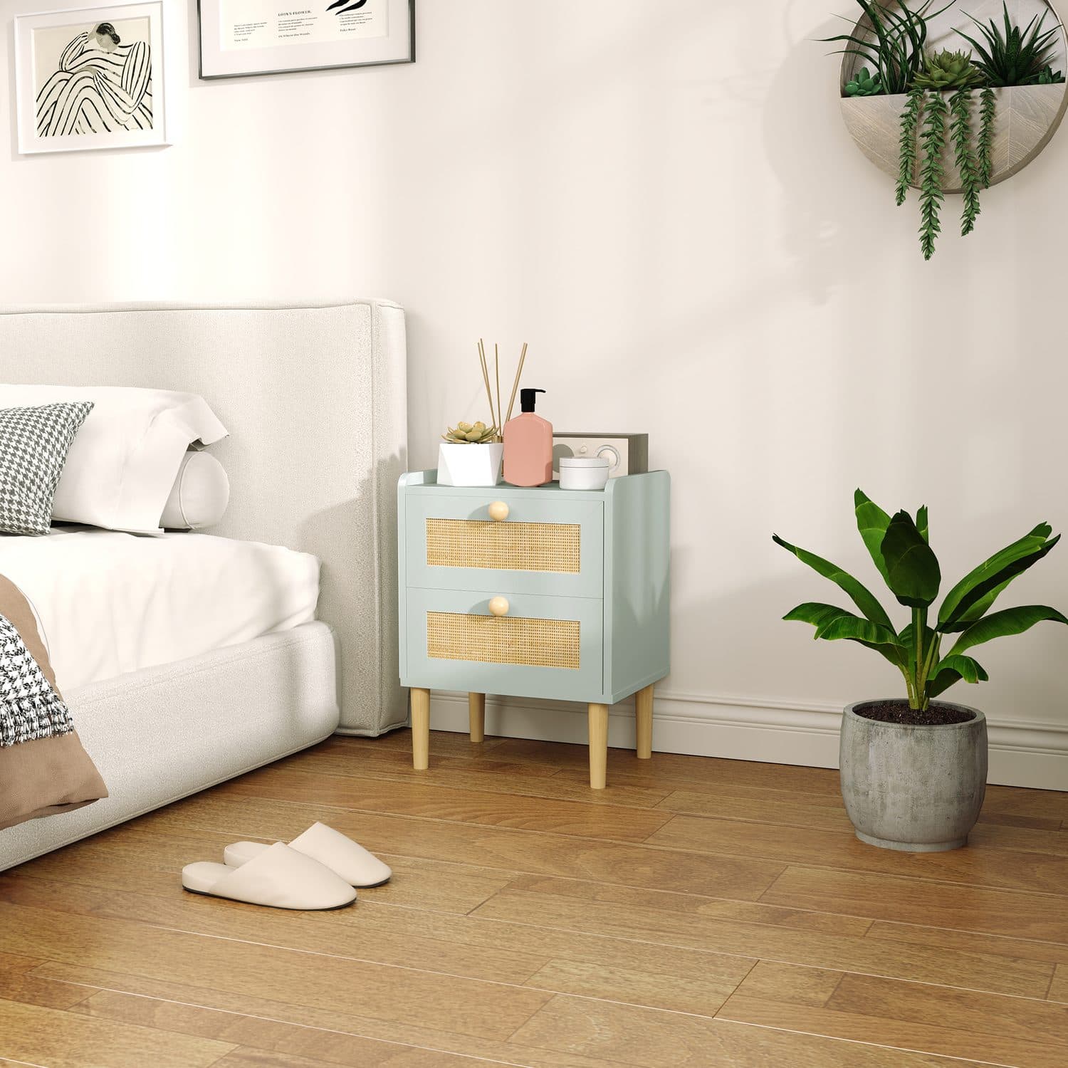 A compact rattan drawer cabinet for softer storage - image 4