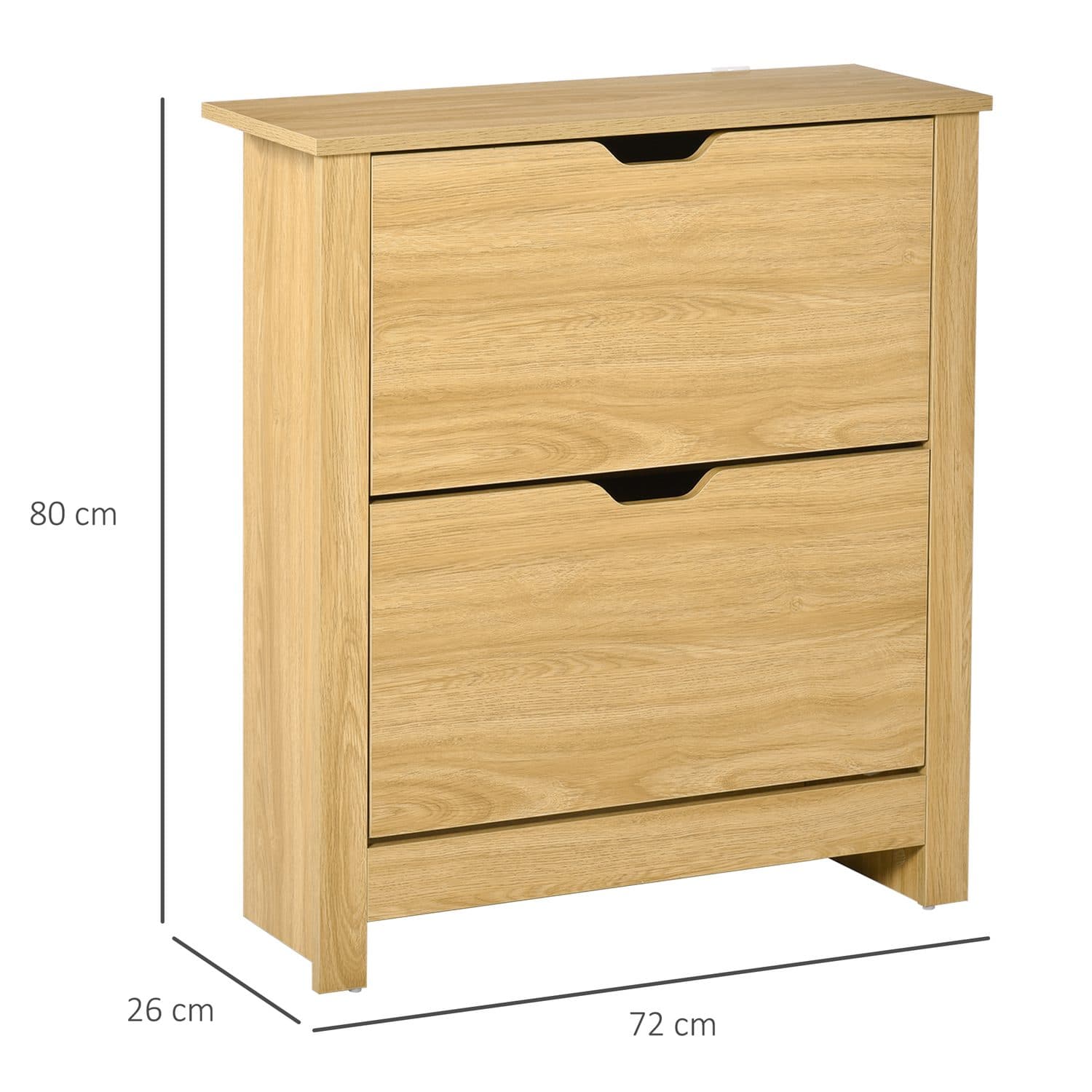 Narrow Wooden Shoe Cabinet - image 3