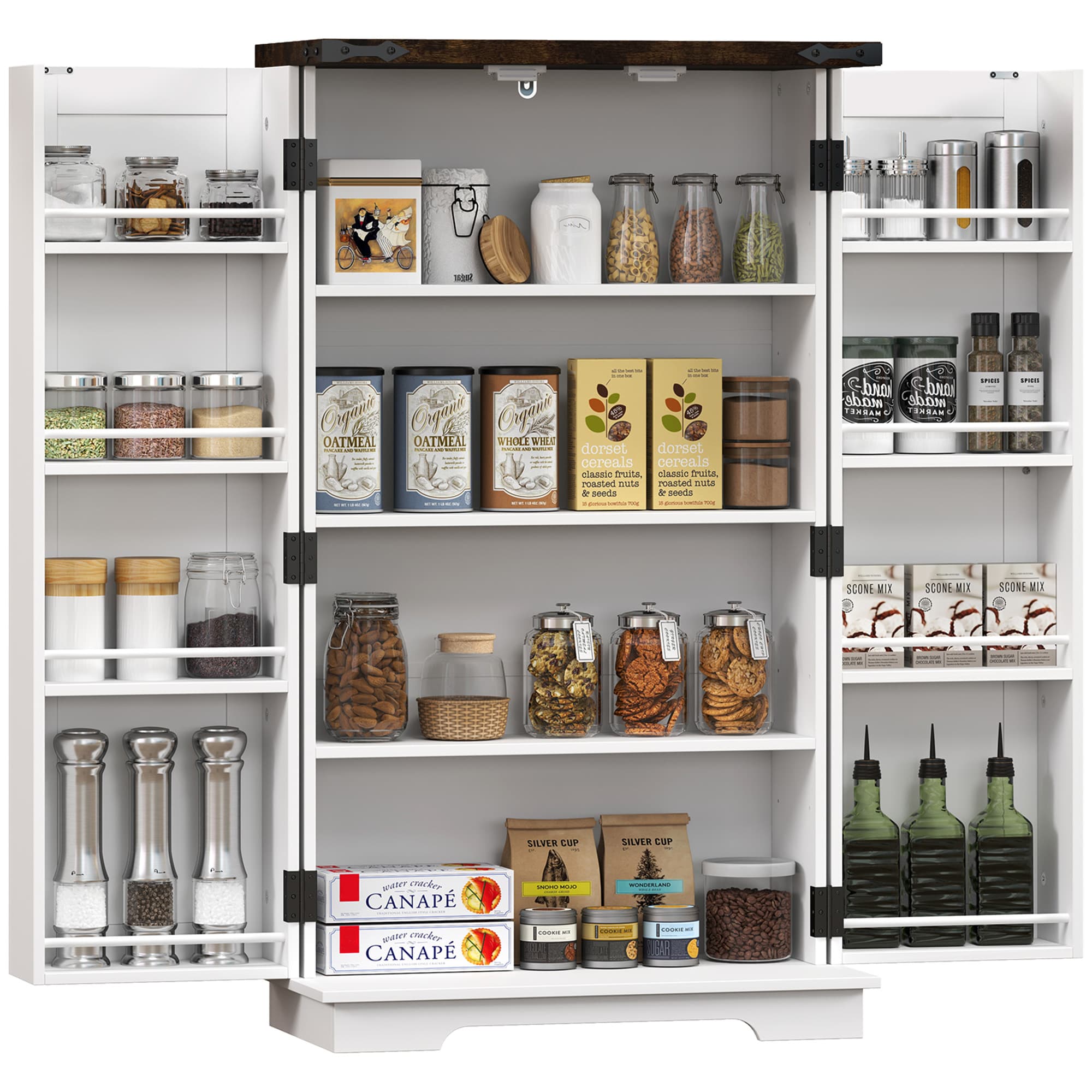 Keep Your Pantry Organised with a Farmhouse Storage Cabinet