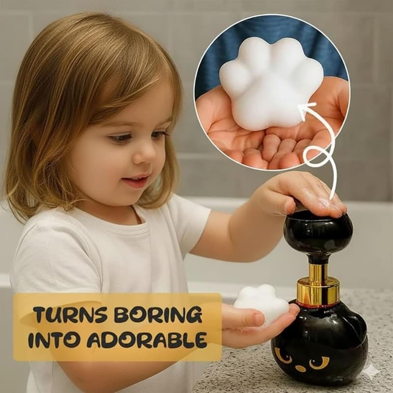 Black Cat Soap Dispenser with Built-In Bowl - image 9