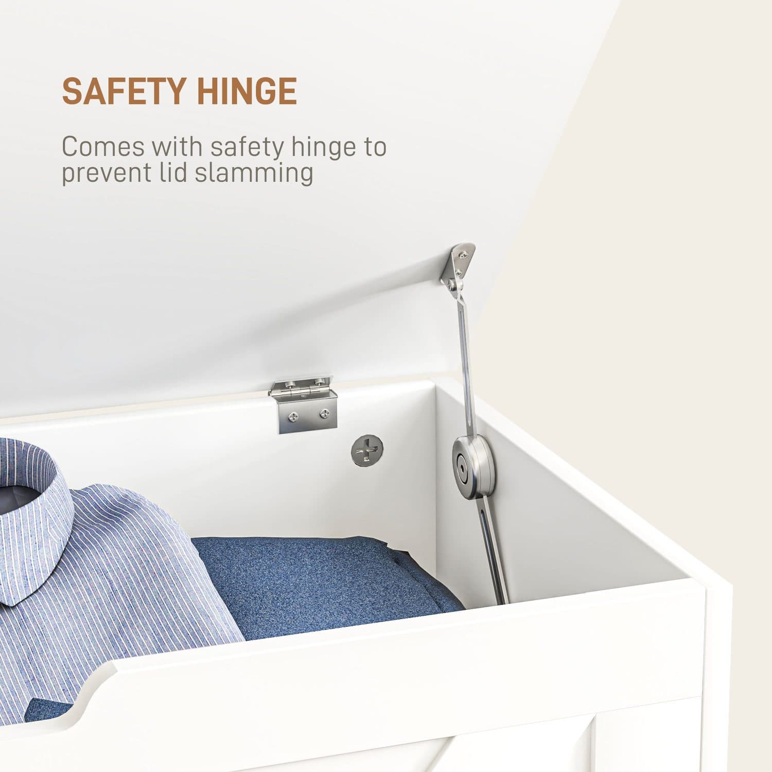 100L White Storage Trunk - image 4