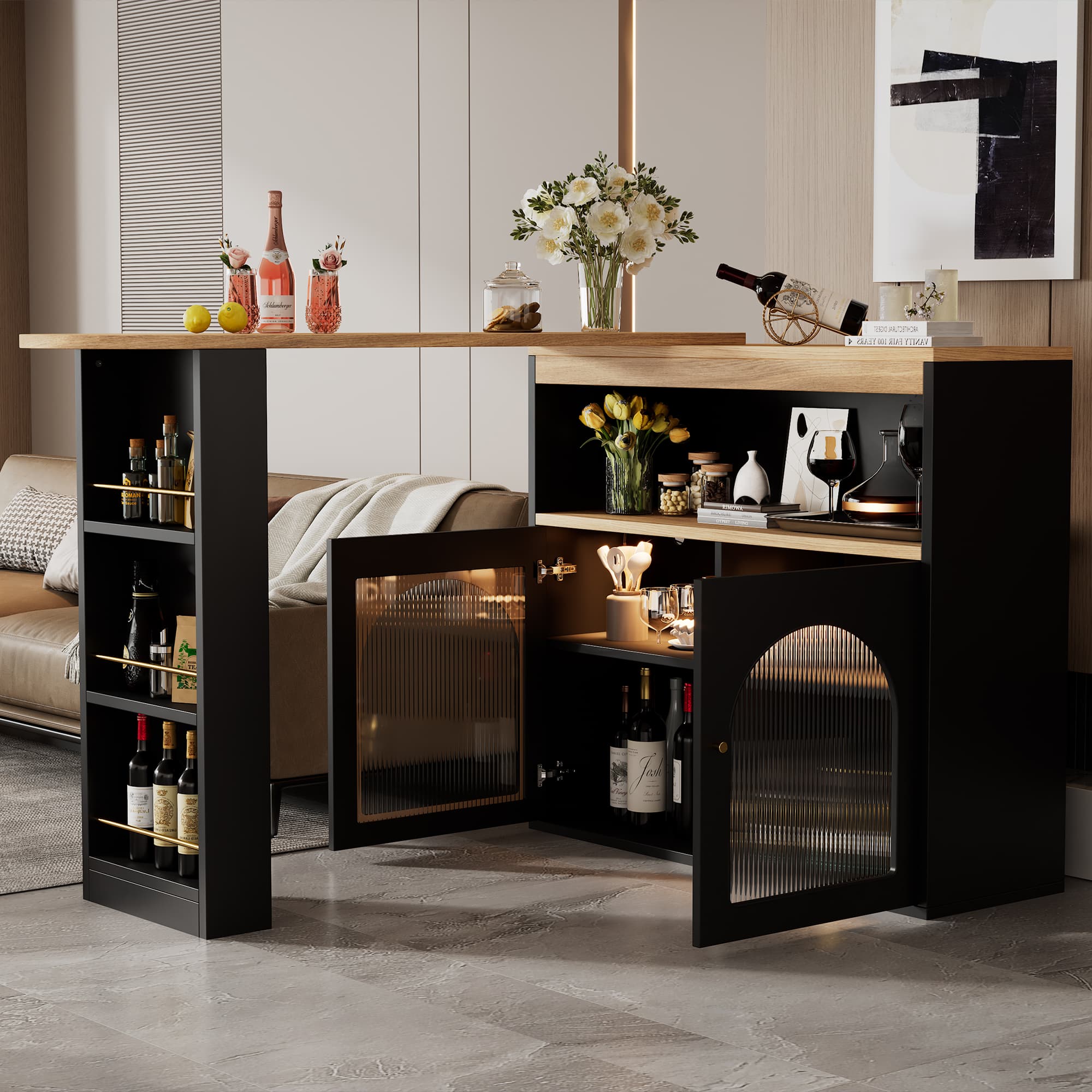 Swivel Island & Dining Table