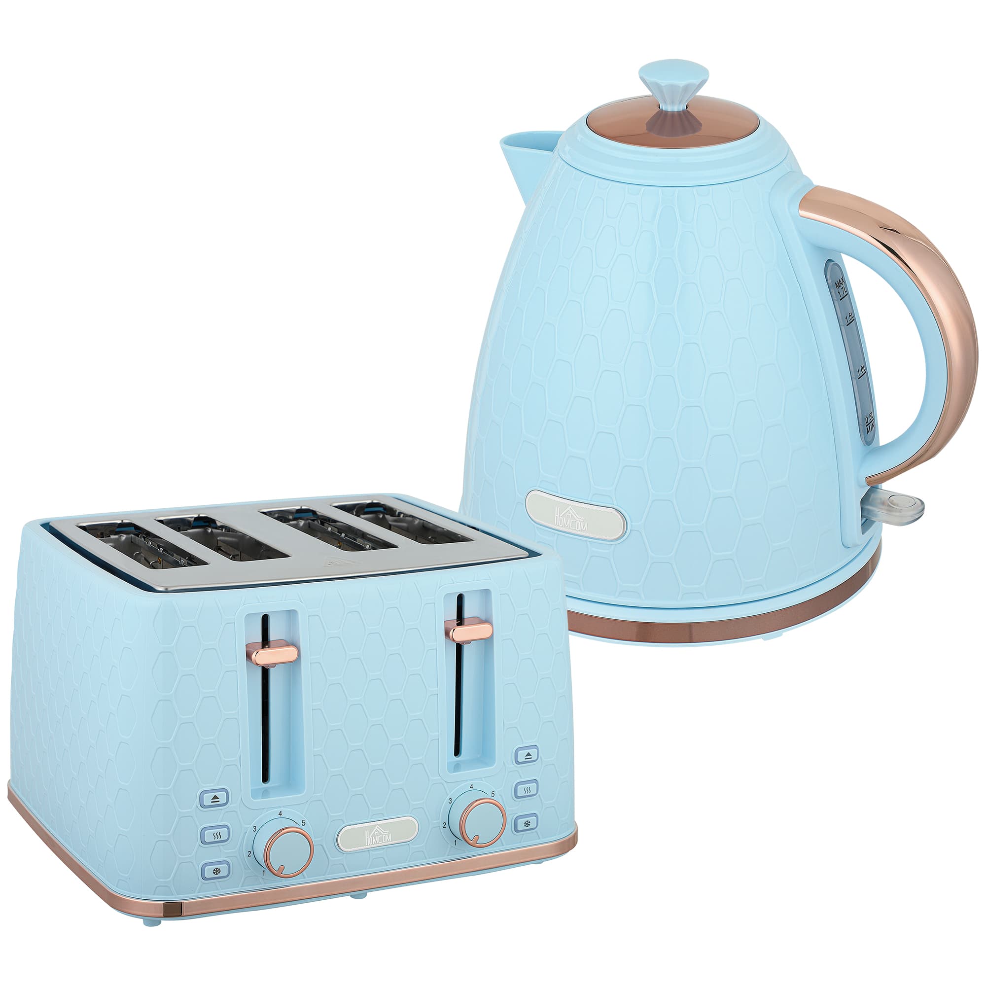 Light Blue Honeycomb Breakfast Set