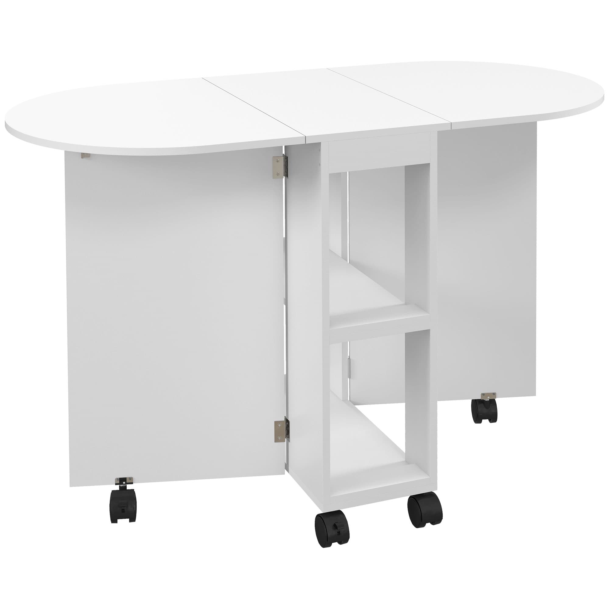 White Drop Leaf Dining Table
