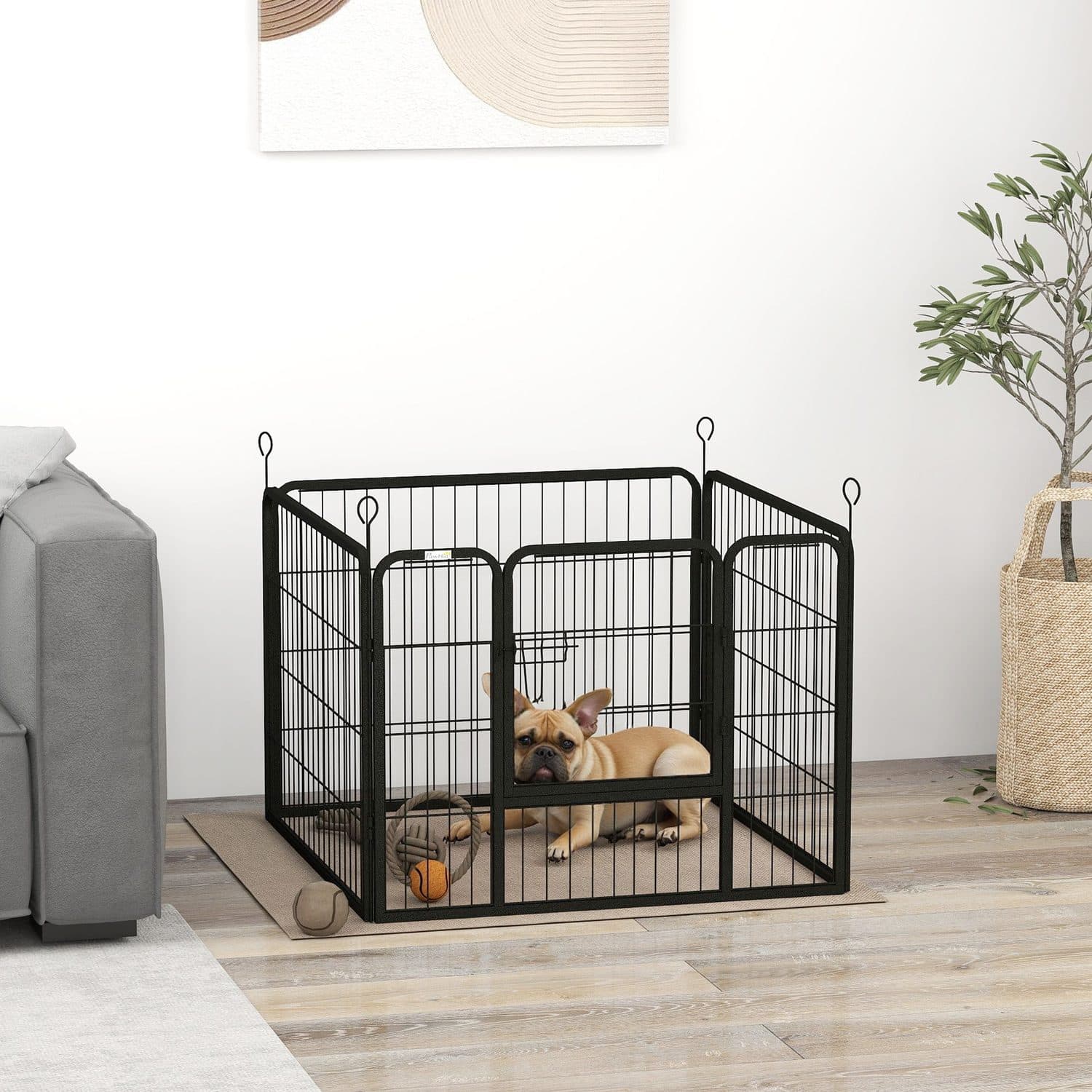 PawHut Foldable Puppy Playpen, 82L x 82W x 60H cm - image 1
