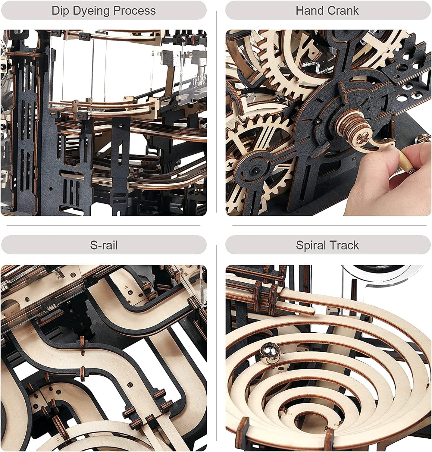 Marble Night City 3D Wooden Marble Run Kit - image 2