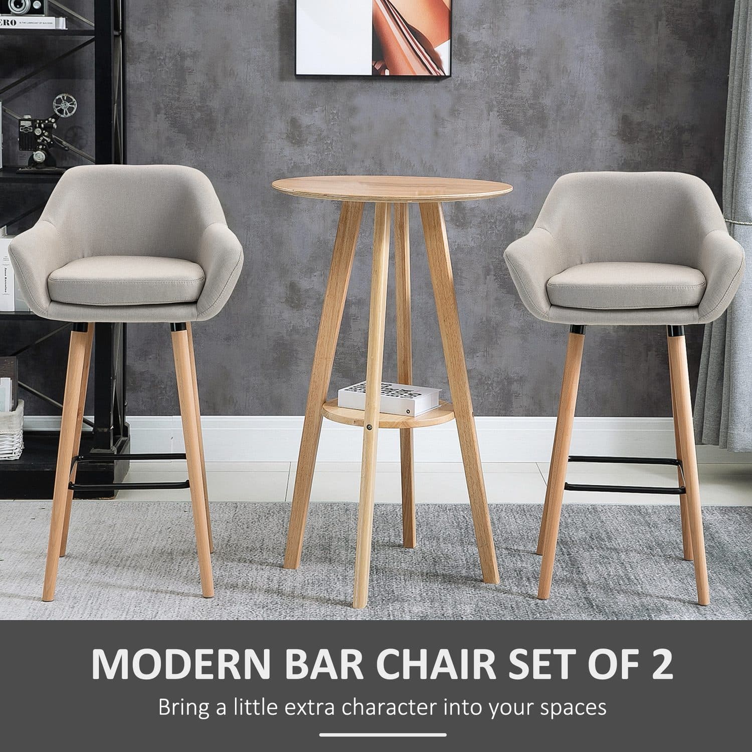 Beige Linen Bar Stools for Effortless Elegance - image 5