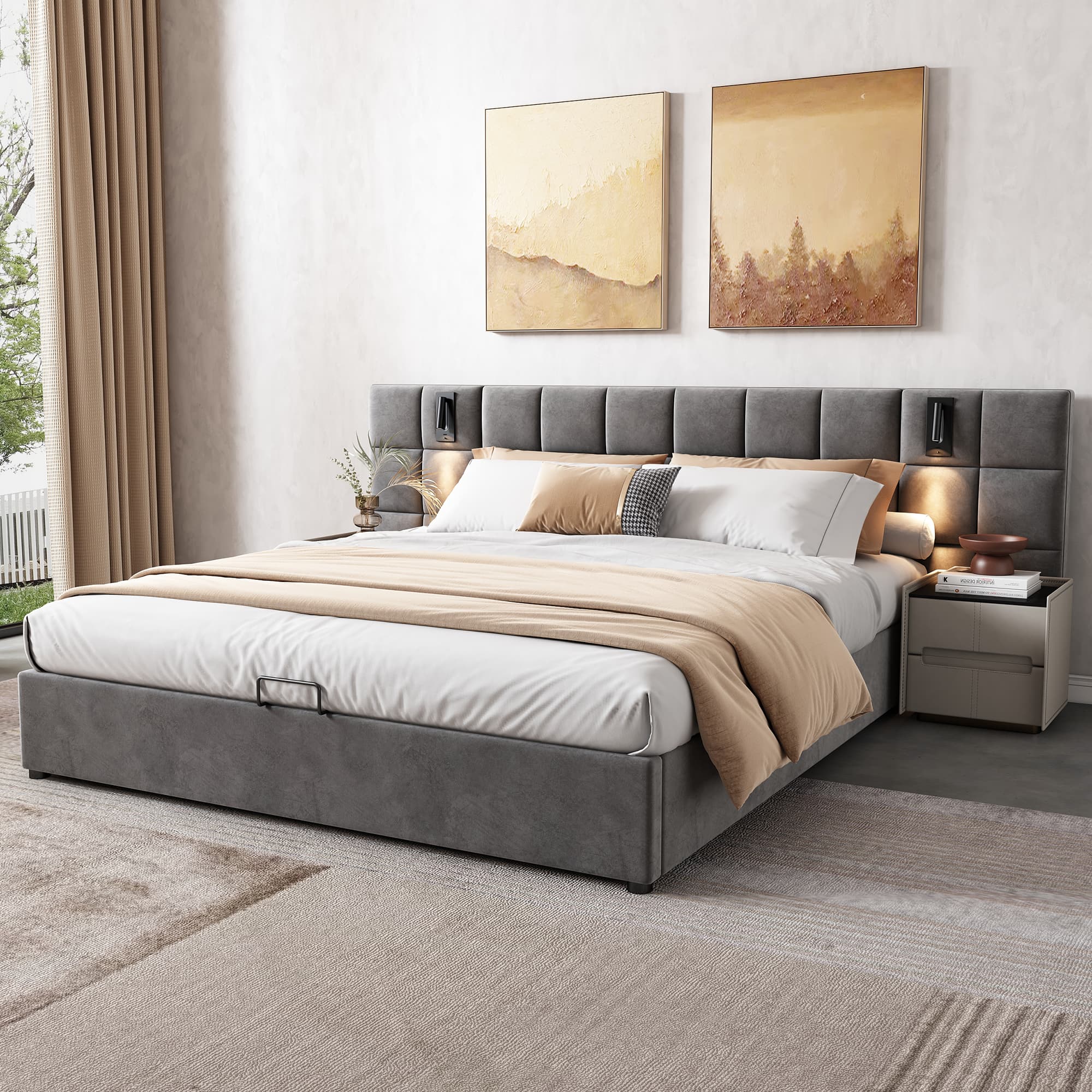 Velvet Double Bed - image 4