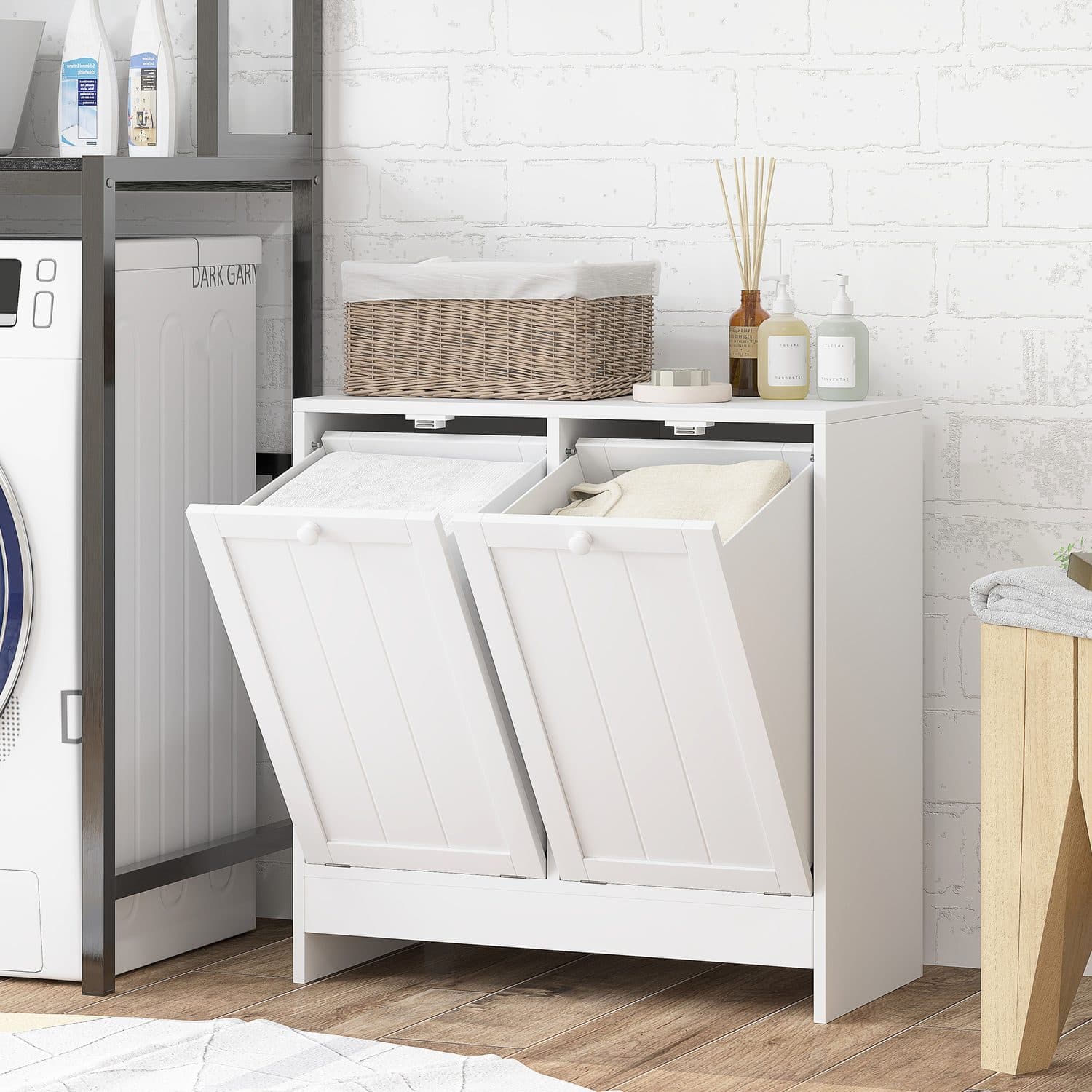 Kleankin Double Laundry Hamper - image 1