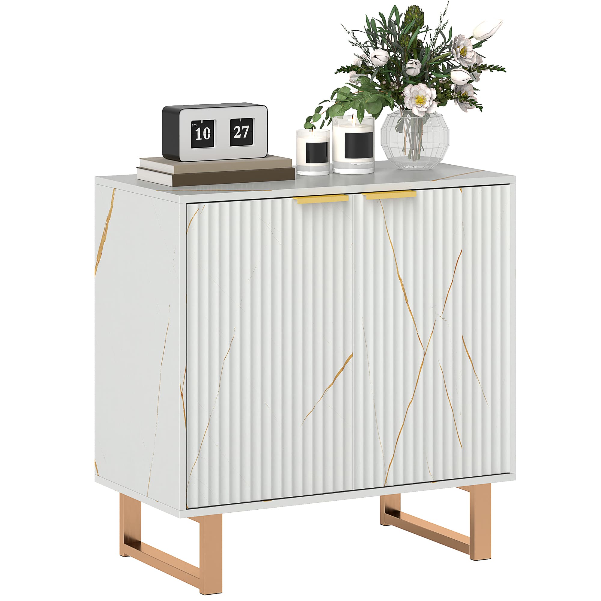 White & Gold Sideboard