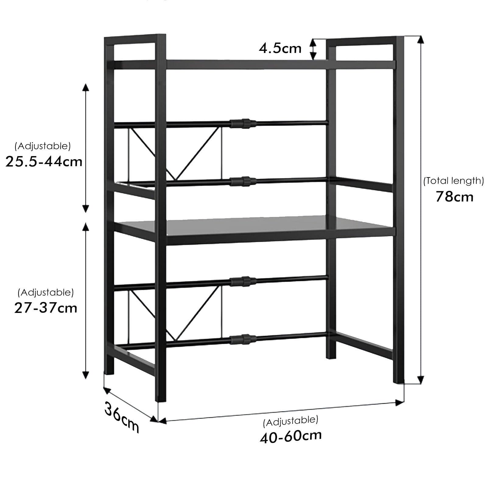 3-Tier Extendable Microwave Rack for Organised Kitchens - image 7