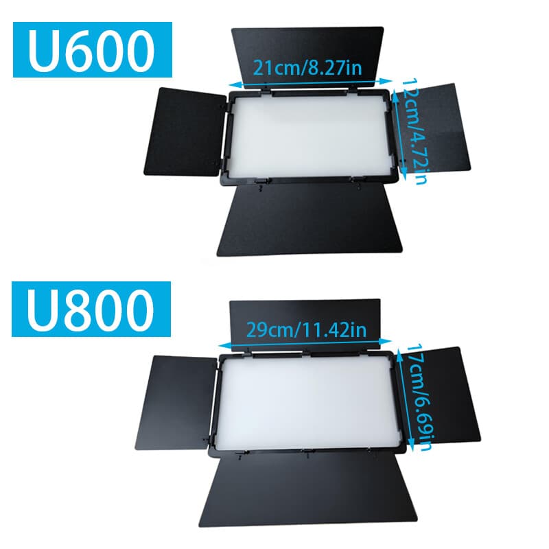Professional LED panel light with adjustable barn doors - image 9