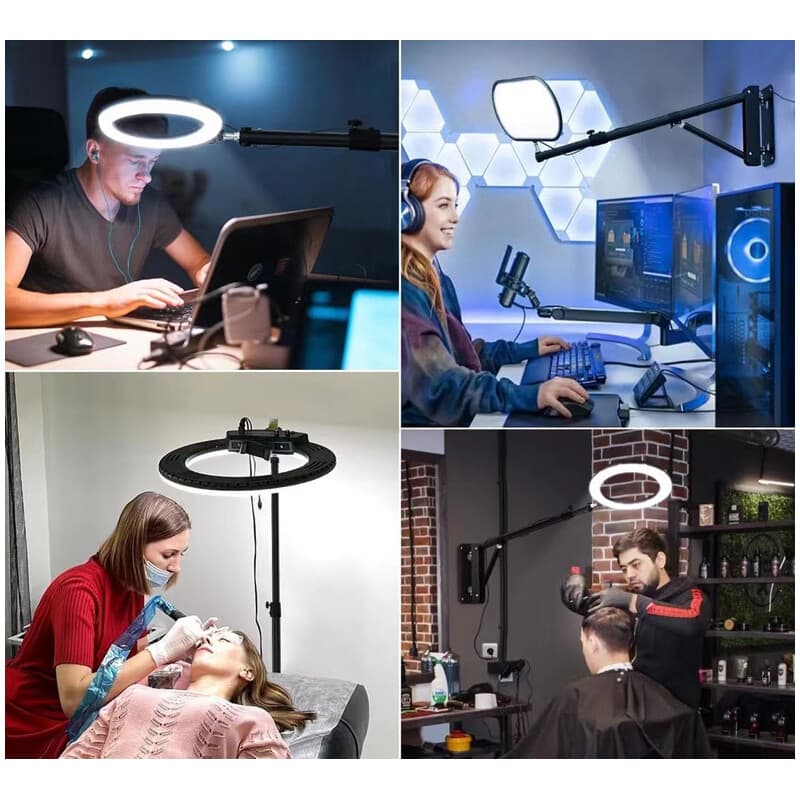 Wall-Mount Boom Arm Stand for Video Lights and Studio Use - image 7