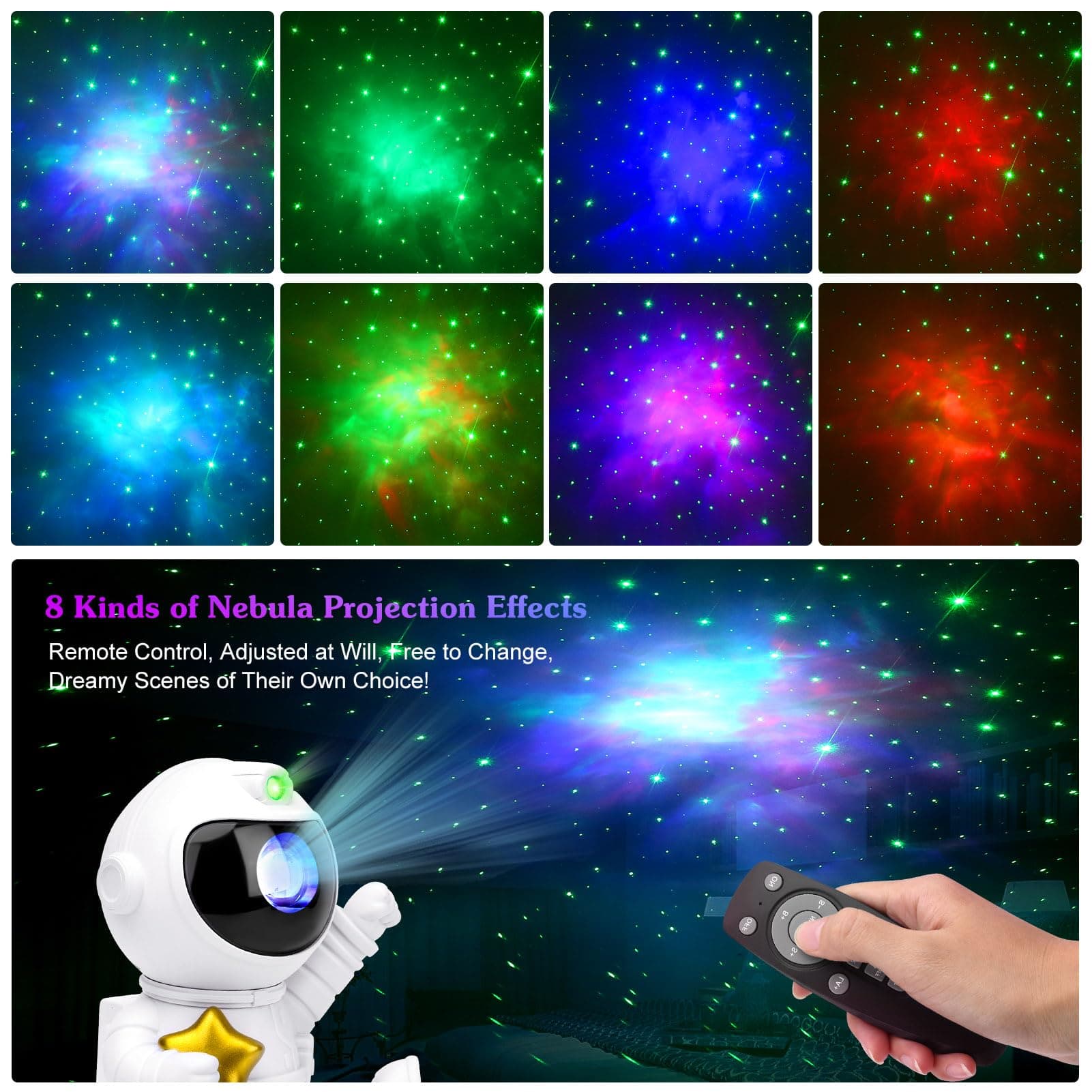 Astronaut Galaxy Projector for Colourful Night Light - image 6