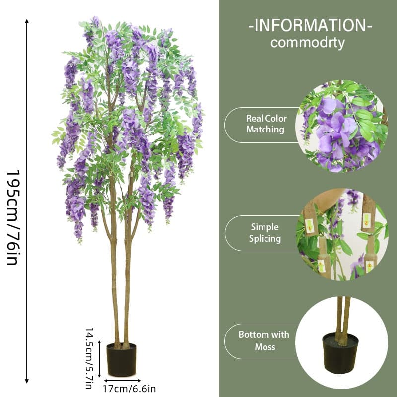Artificial Wisteria Tree - image 7