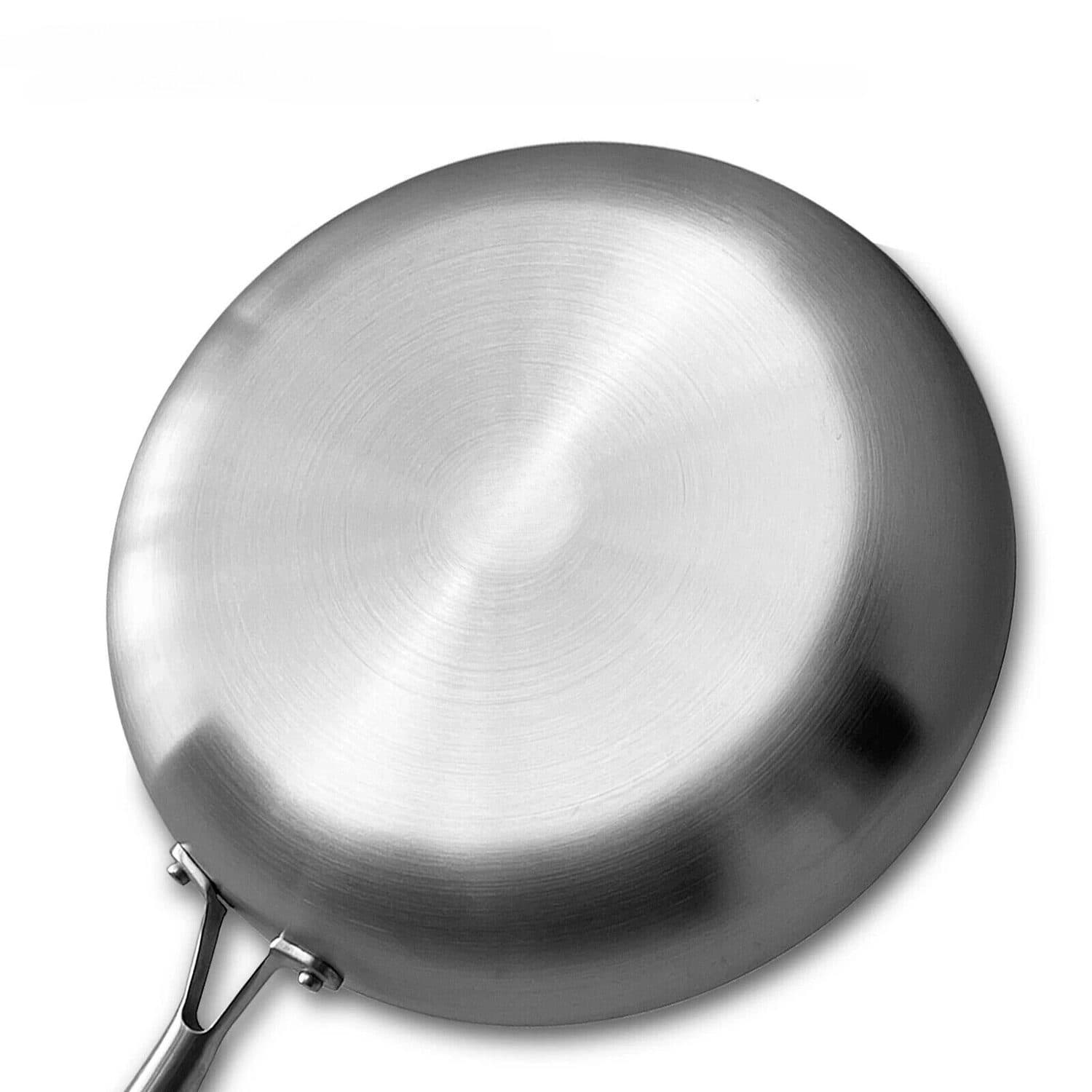 28cm Uncoated Stainless Steel Frying Pan — Chemical-Free Cooking - image 7