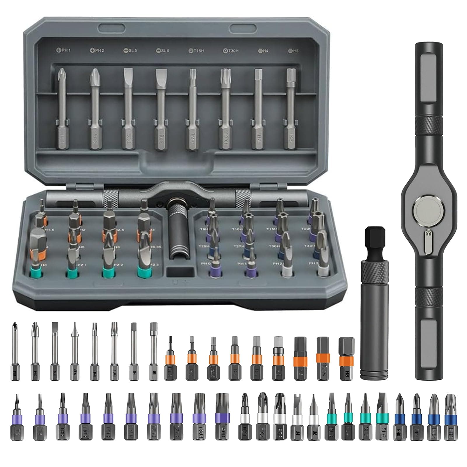 42-Piece Magnetic Screwdriver Bit Set for Home and Workshop Use - image 8