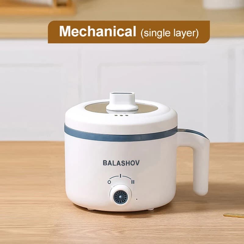 Compact 1.7L Rice Cooker and Double Layer Steamer for Small Kitchens - image 6