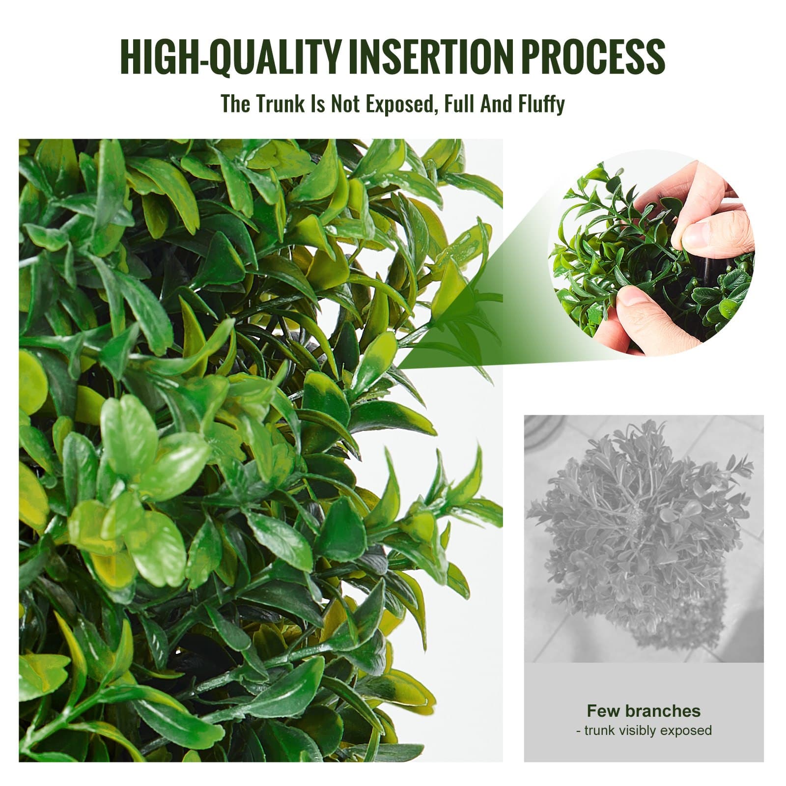 Year-Round Greenery: Set of Two Topiary Trees - image 3