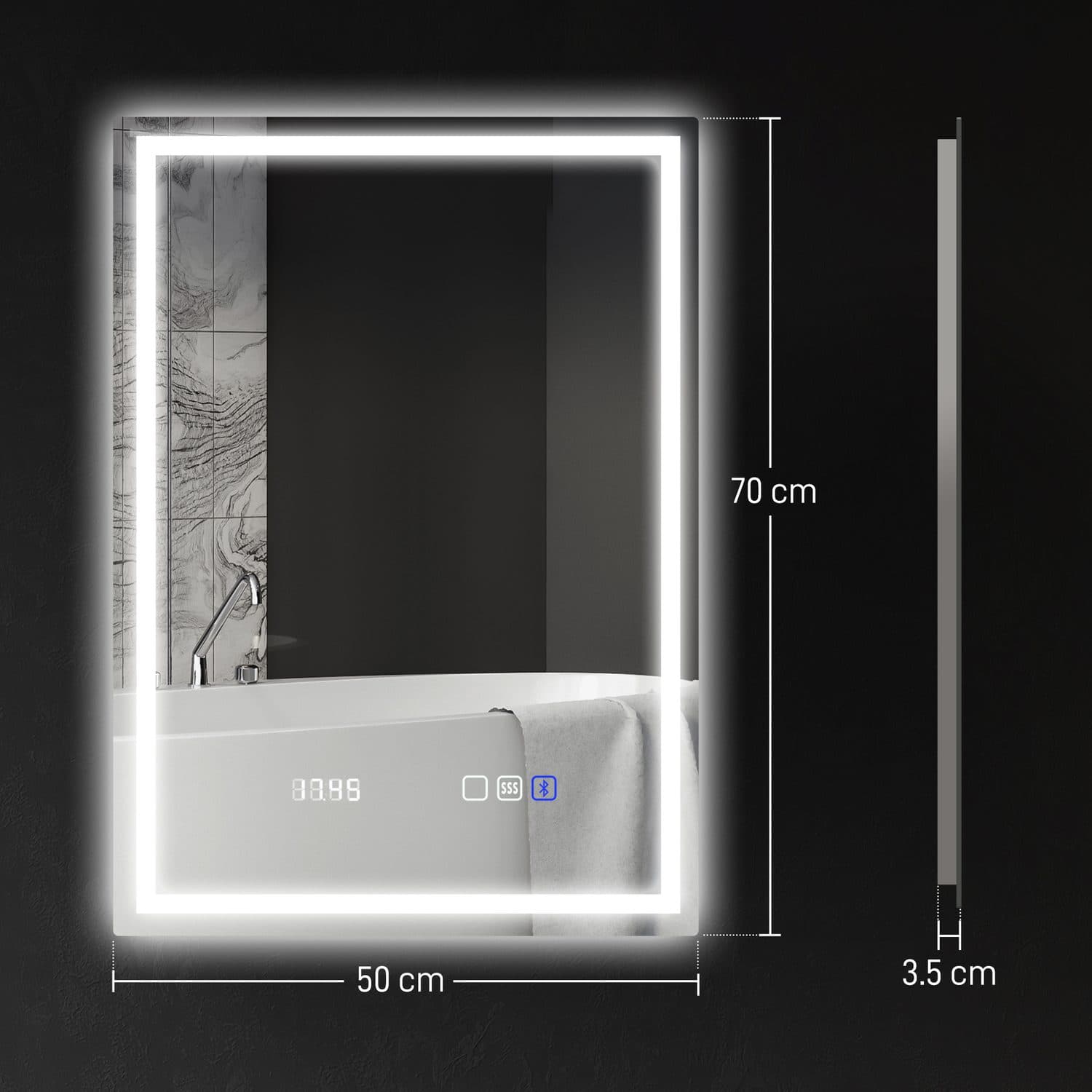 Smart LED Bathroom Mirror - image 5