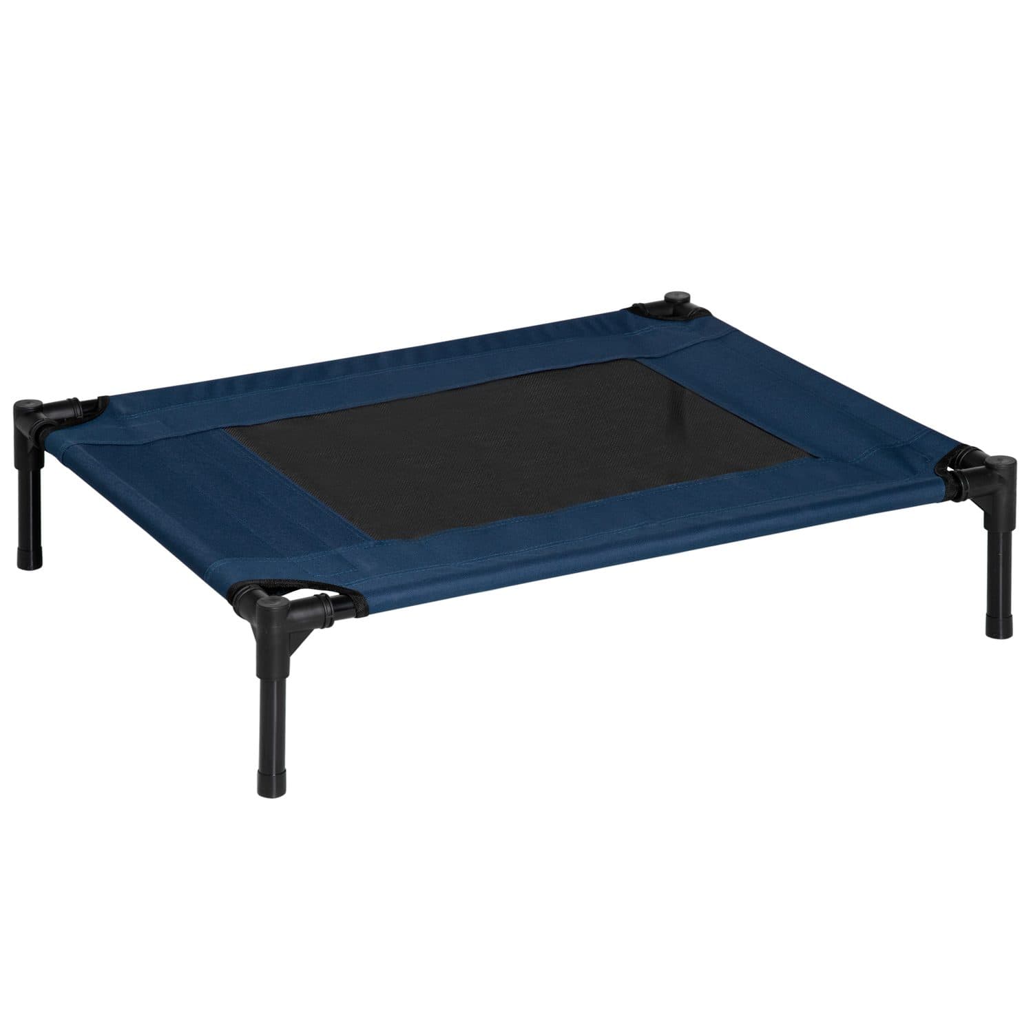 Portable Elevated Dog Bed With Breathable Mesh, Blue
