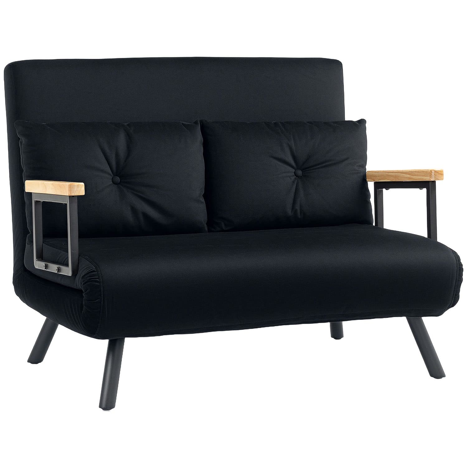 4-in-1 Velvet Double Sofa Bed