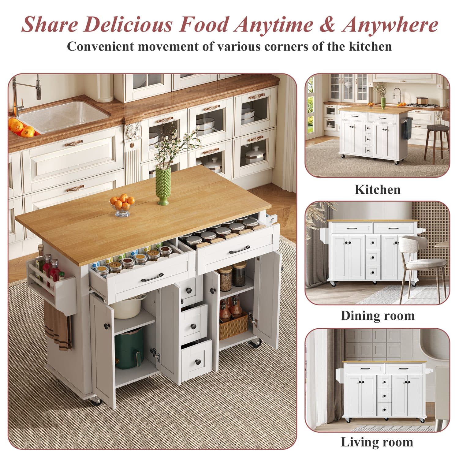 Dropleaf Kitchen Island - image 2
