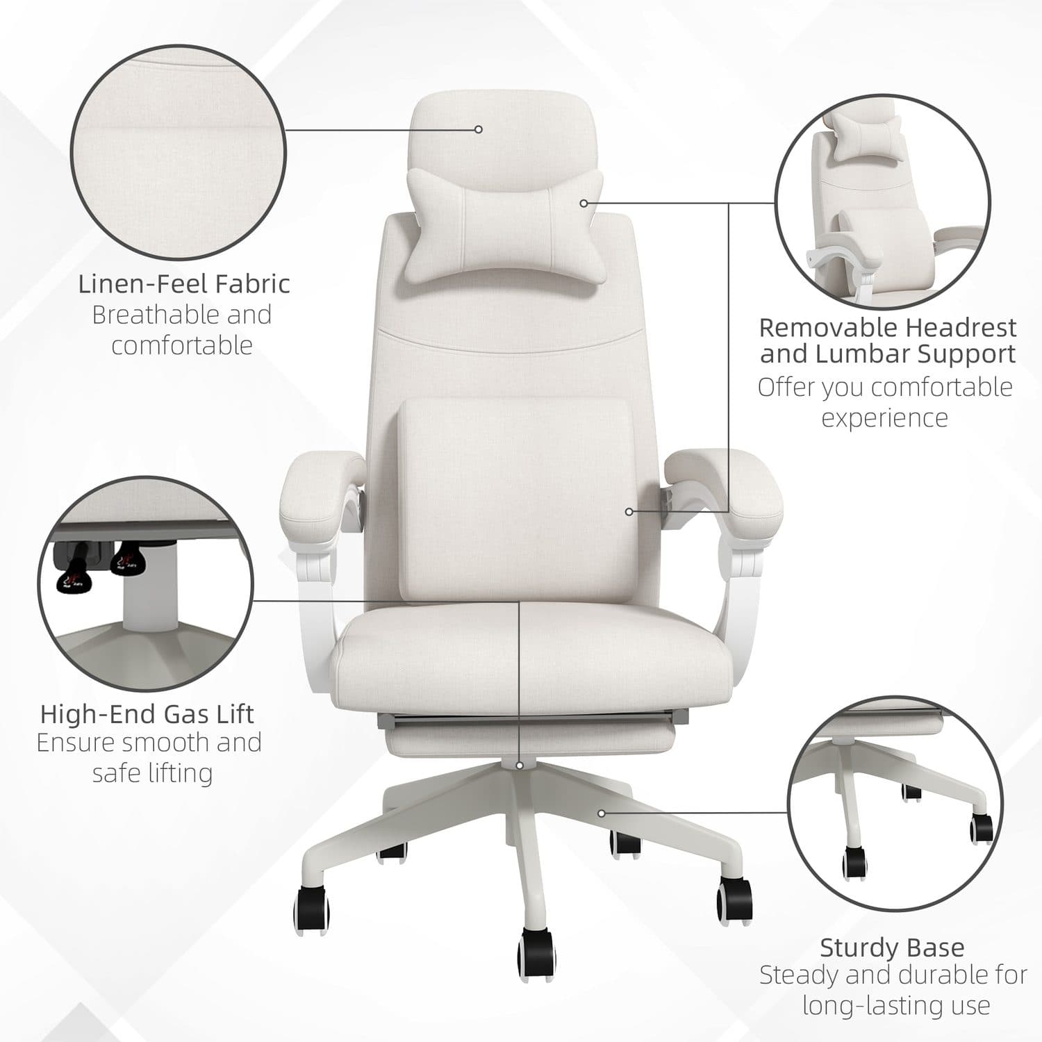 Vinsetto Reclining Office Chair - image 5