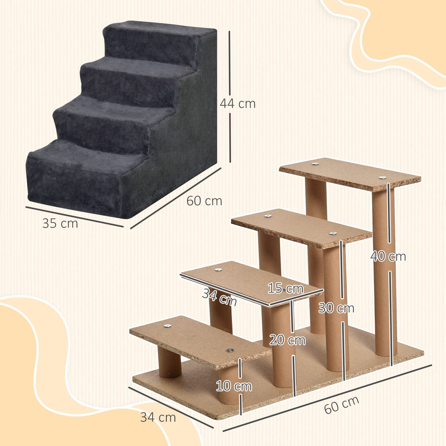 Four-Step Pet Stairs – Gentle Access for Cats and Small Dogs - image 2