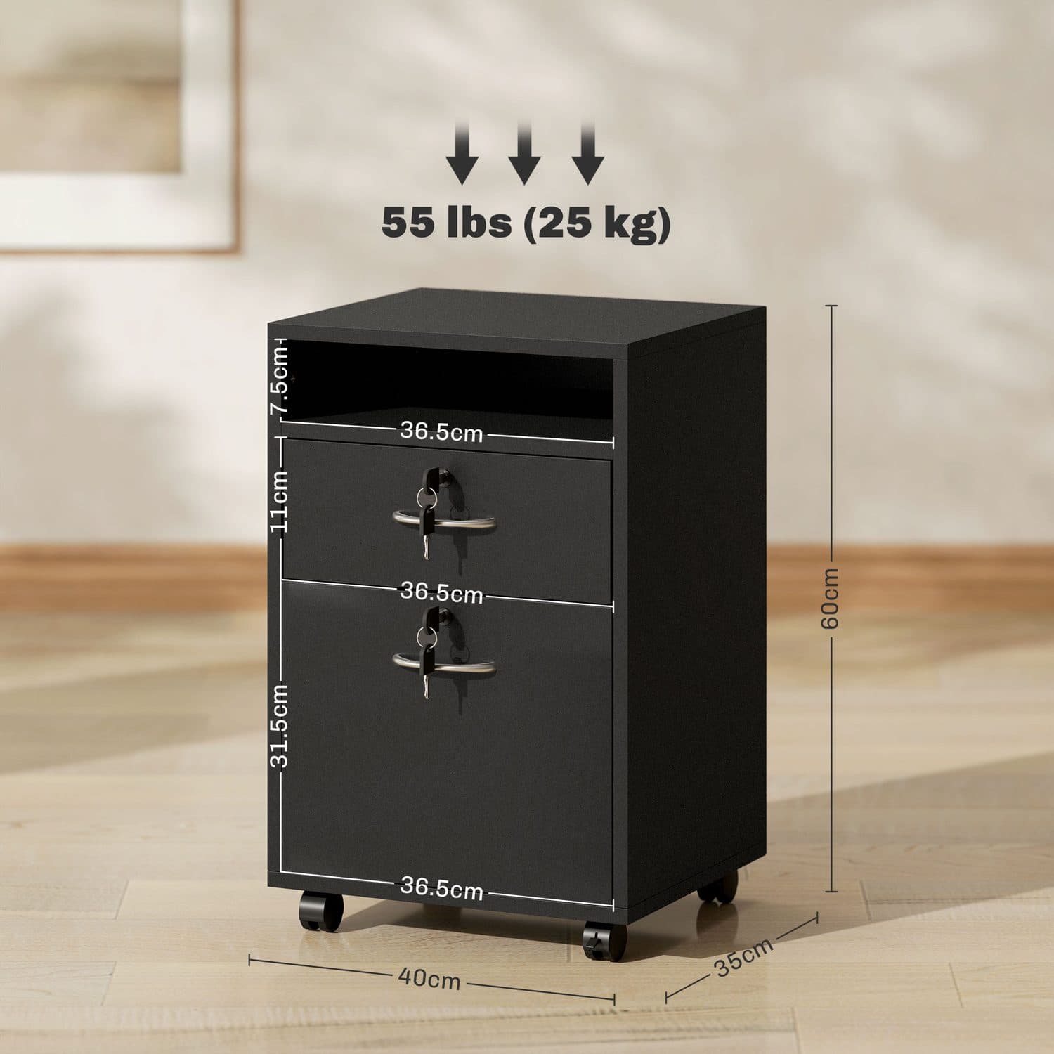 Secure Mobile Filing Cabinet for Effortless Office Organisation - image 5