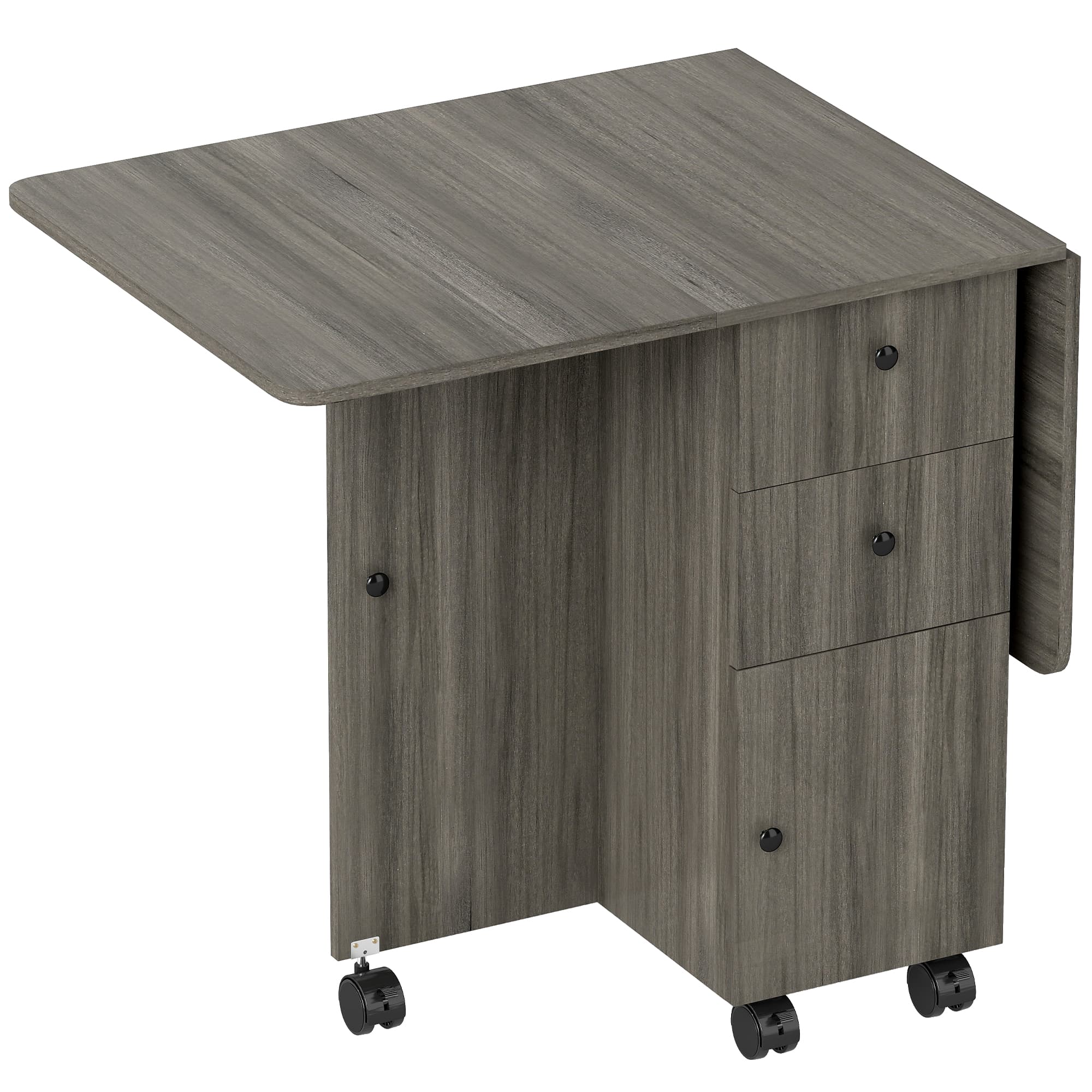 Grey Drop Leaf Dining Table