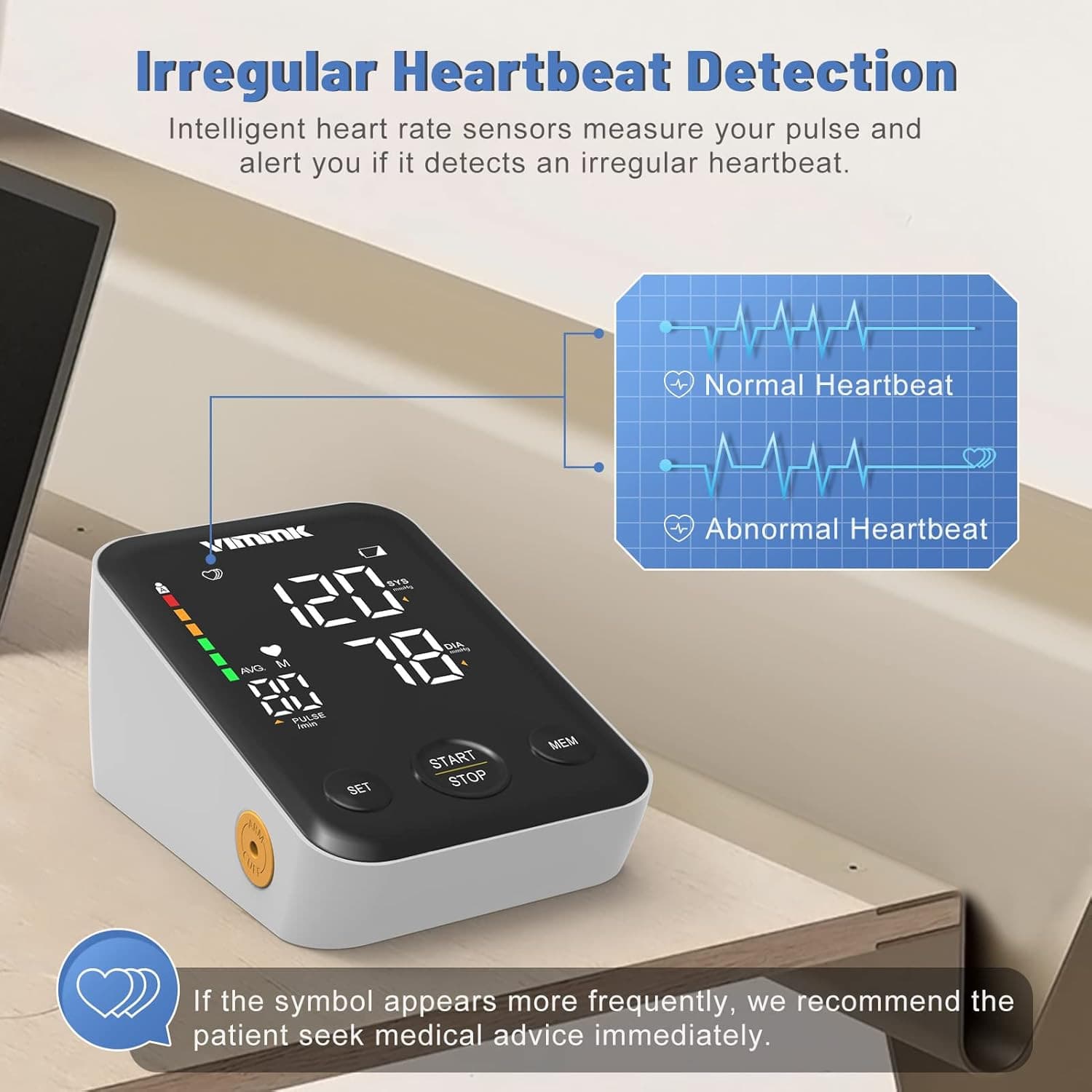 Home Blood Pressure Monitor with Large Backlit Display - image 8