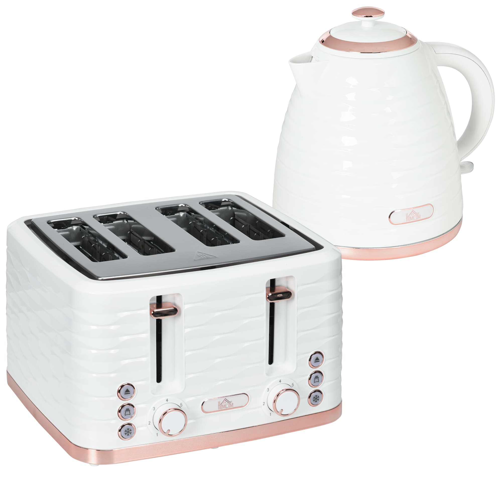 Cream Kettle & Toaster Set