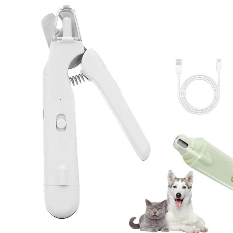 2-in-1 Pet Nail Clipper and Grinder with Built-In Light
