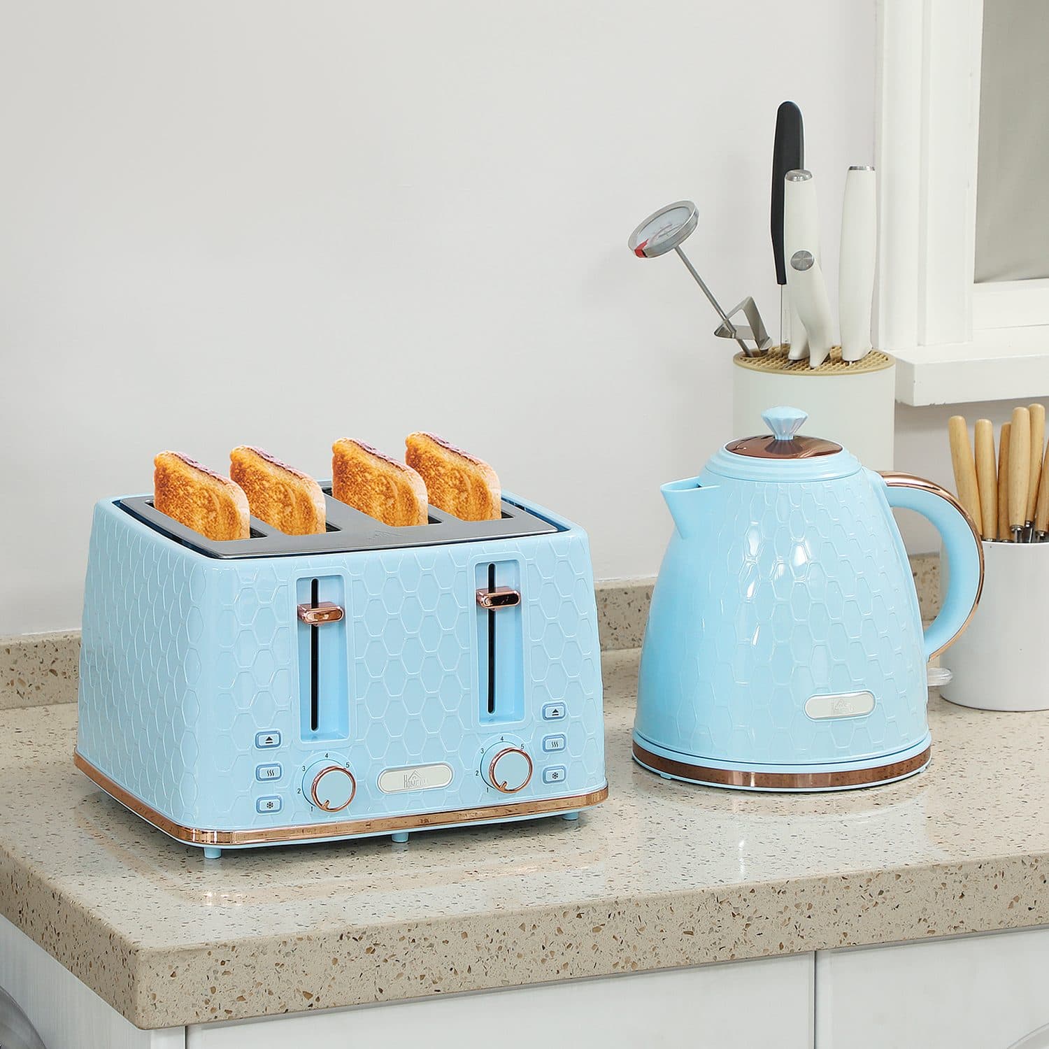 Light Blue Honeycomb Breakfast Set - image 4