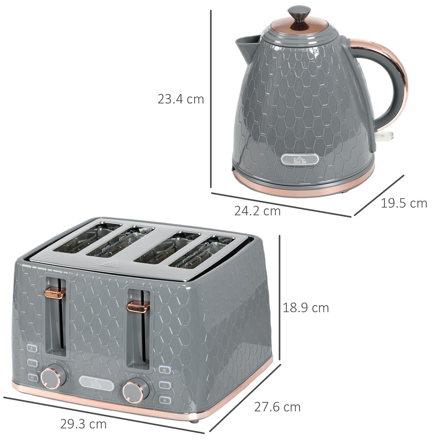 Grey Honeycomb Breakfast Set - image 2