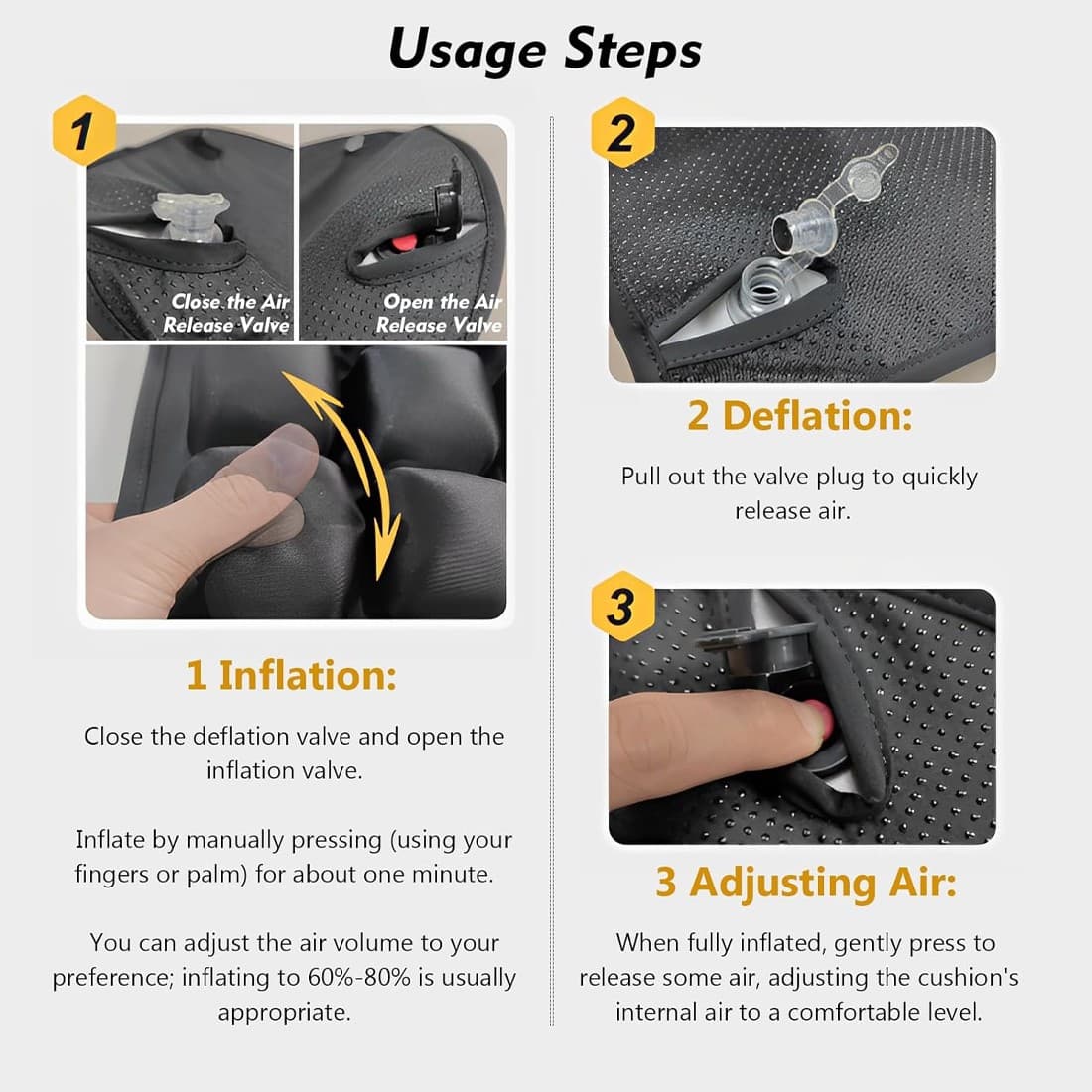 Sit Longer Without Discomfort — Air Cell Seat Cushion - image 9