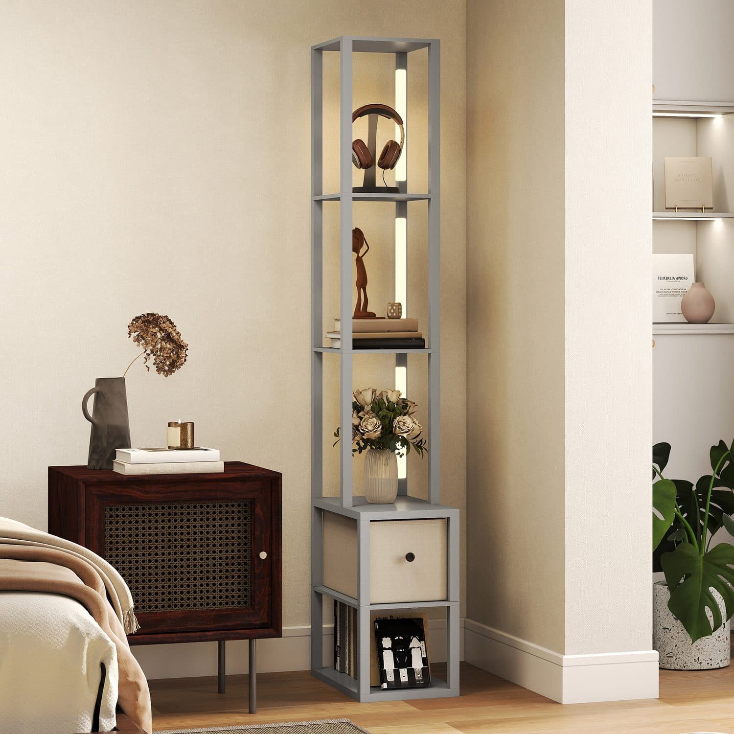 3-in-1 LED Shelf Floor Lamp - image 4